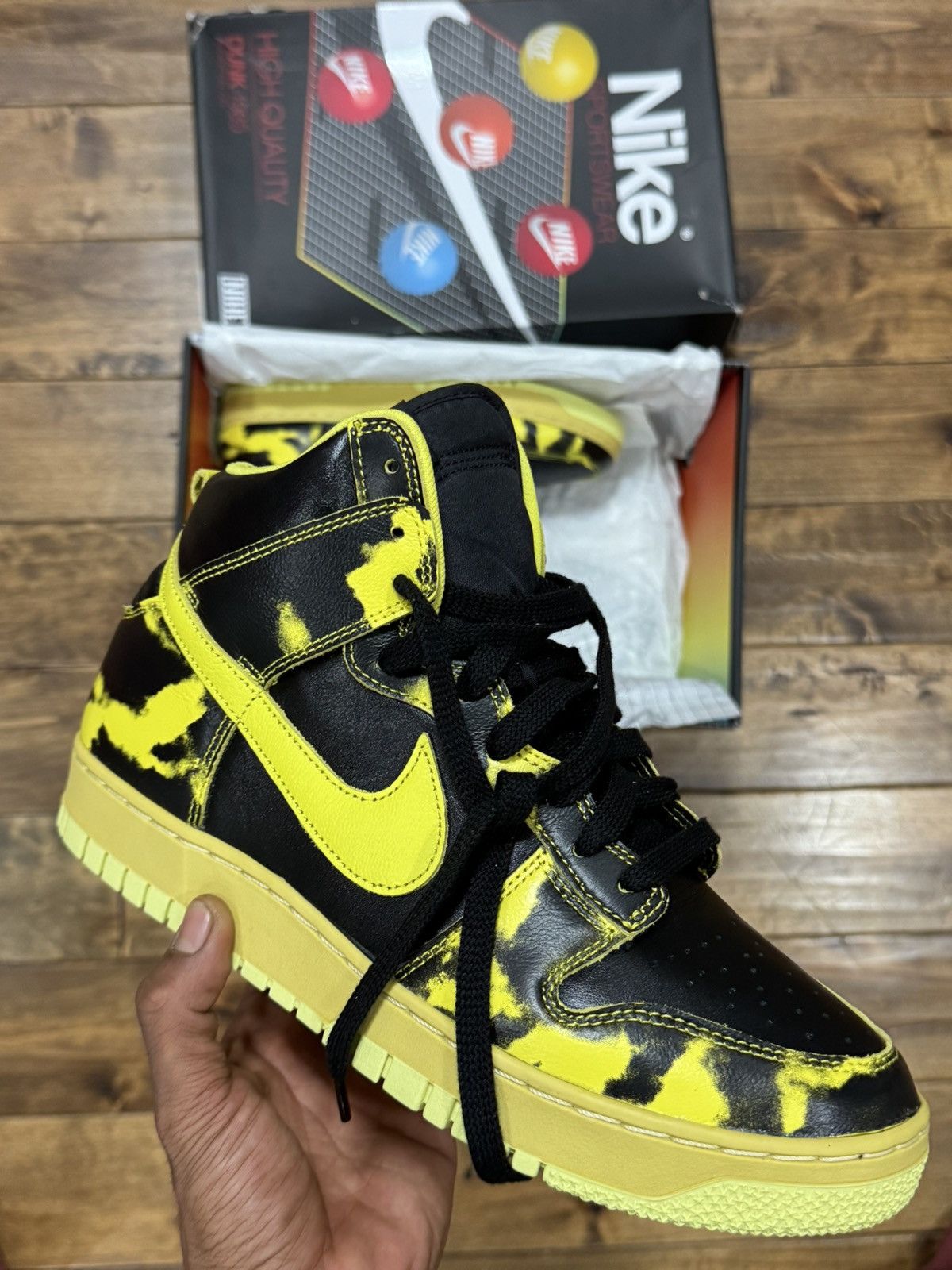 Nike Nike Dunk High 1985 SP Yellow Strike Size US 9.5 / EU 42-43 - 5 Thumbnail