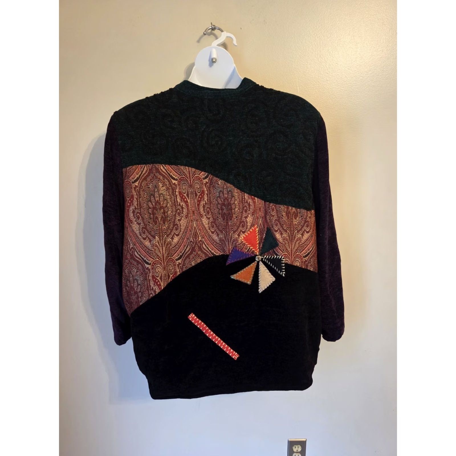 Vintage VINTAGE Indigo Moon Jacket Size 2X Plus Red Black Purple Green Patchwork Tapestry Womens Size XXL / US 16-18 / IT 52-54 - 6 Thumbnail