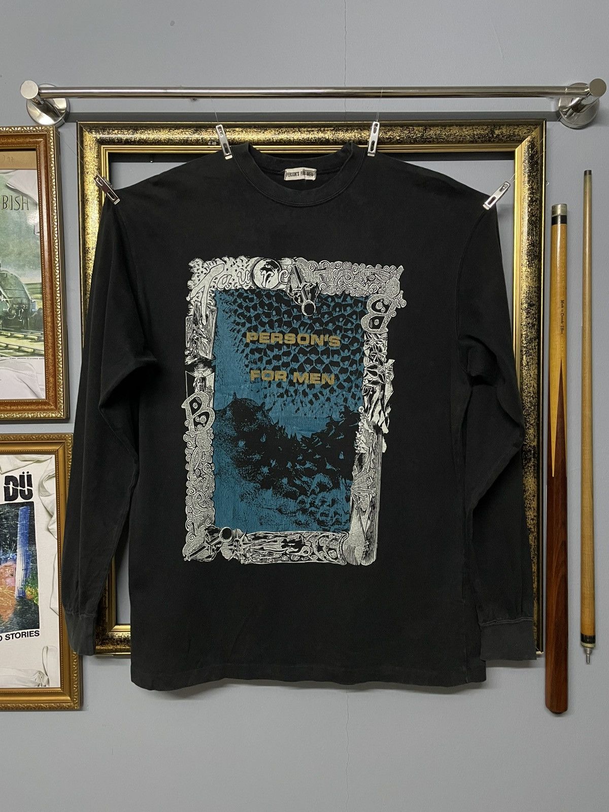 PERSON'S Vintage 90s Japan Designer Person’s For Men Kuno Art Tshirt Size US M / EU 48-50 / 2 - 1 Thumbnail