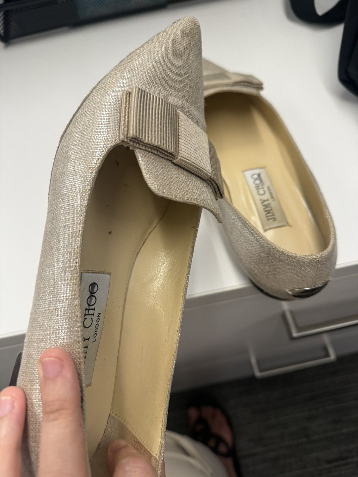 Jimmy Choo Jimmy choo women flat with bow Size US 7 / IT 37 - 10 Thumbnail