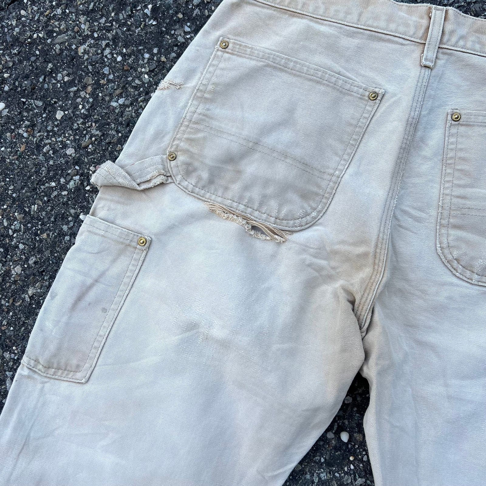 Carhartt × Vintage Vintage carhartt brown double knee work wear carpenter pants Size US 31 - 7 Thumbnail