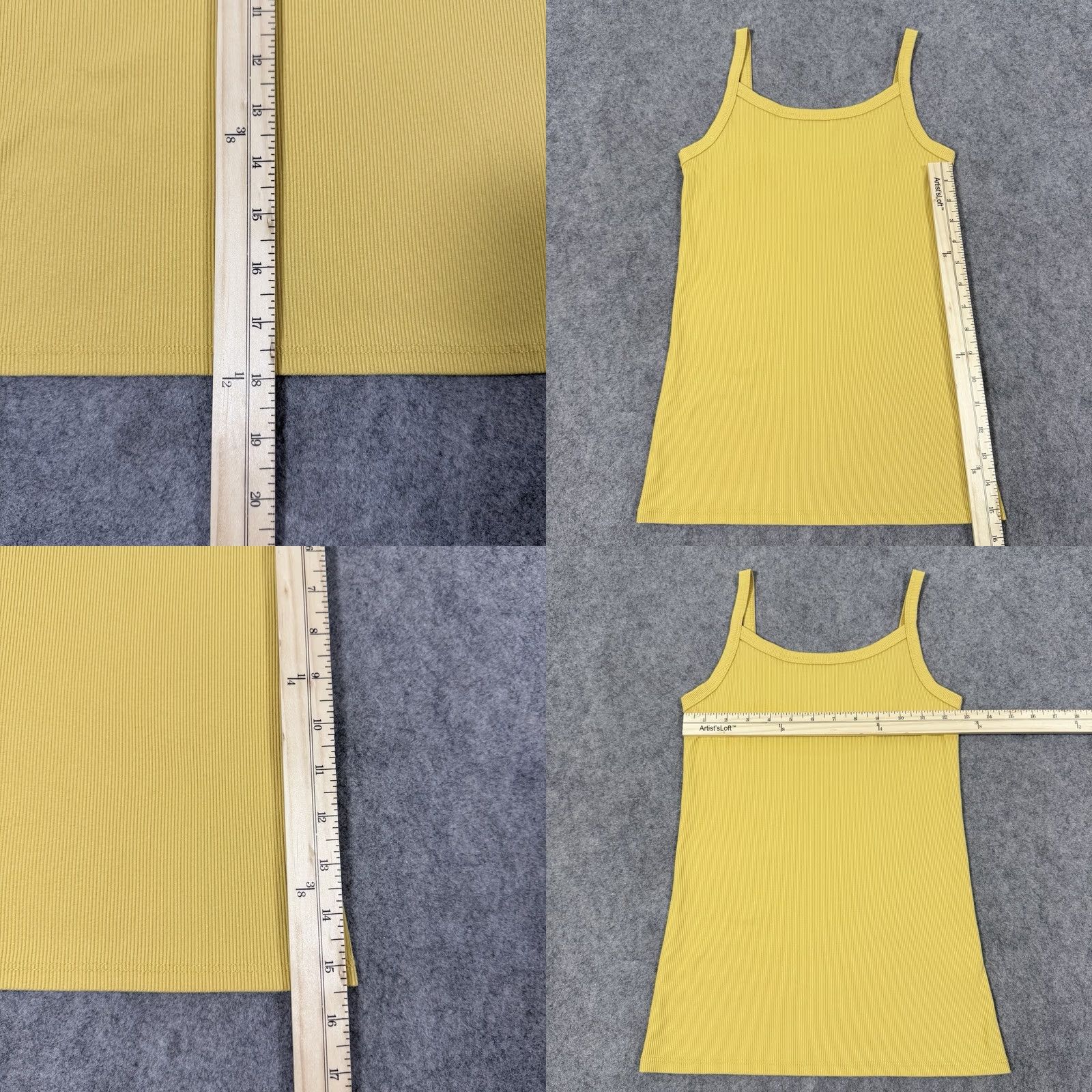 Vintage No Boundaries Yellow Ribbed Tank Top Women's Size Small (3-5) Sleeveless Size S / US 4 / IT 40 - 8 Thumbnail