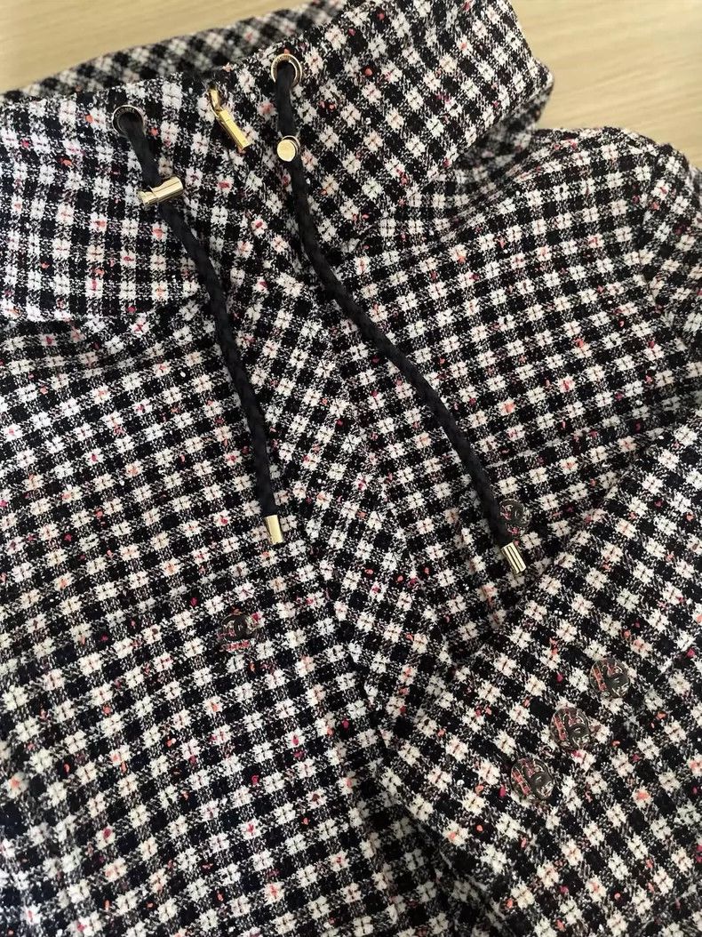 Chanel Chanel 22b plaid knitted hooded jacket Size XXS / US 00 / IT 34 - 4 Thumbnail
