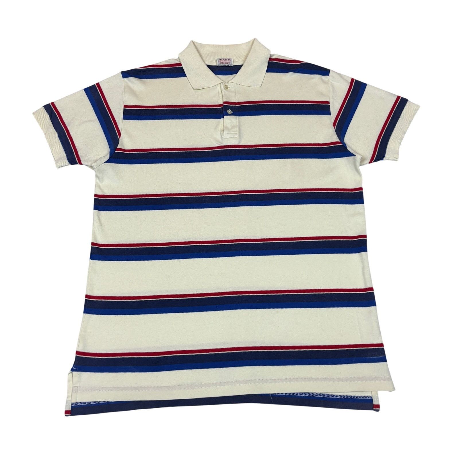 Sugar Cane Cheswick Sugarcane Striped Polo Shirt Men's Large Preppy Size US L / EU 52-54 / 3 - 1 Thumbnail