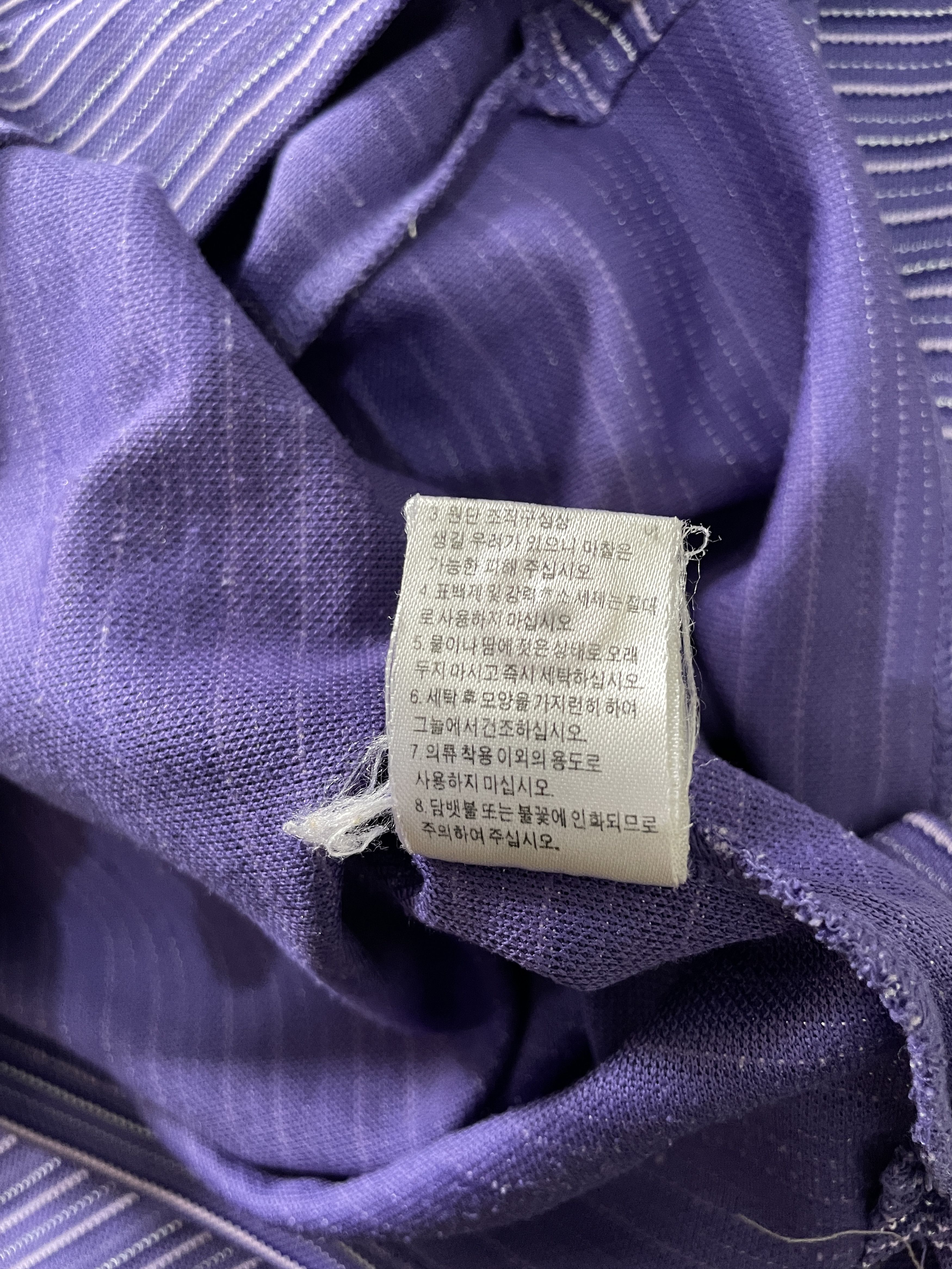 The North Face Vintage The North Face Long Sleeve Polo Purple Striped Shirt Size M / US 6-8 / IT 42-44 - 8 Thumbnail