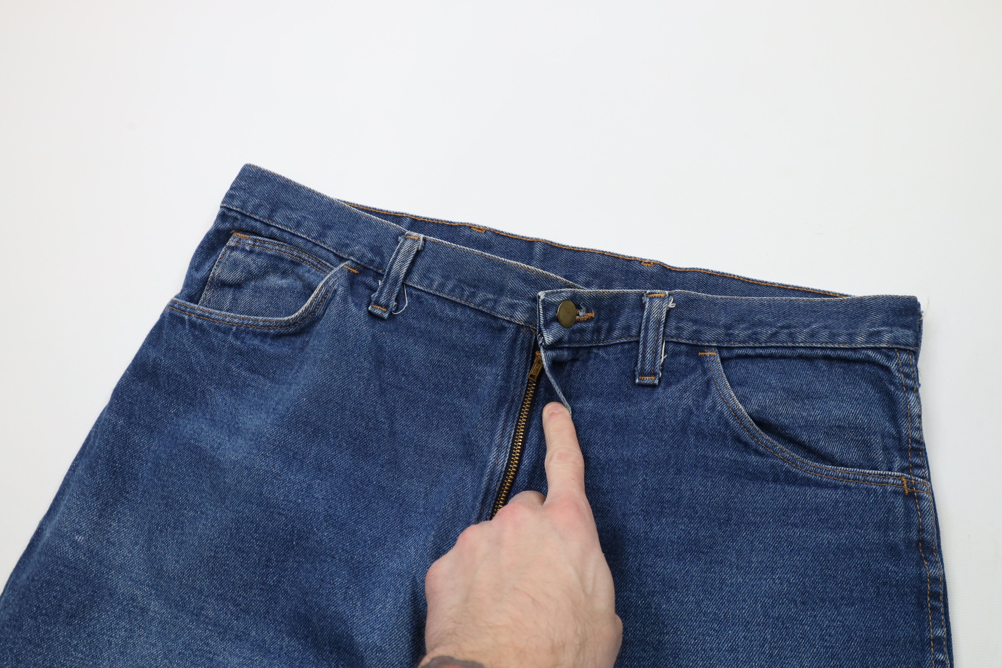 Vintage Vintage 70s Streetwear Flared Bootcut Denim Jeans Blue USA Size US 36 / EU 52 - 7 Thumbnail