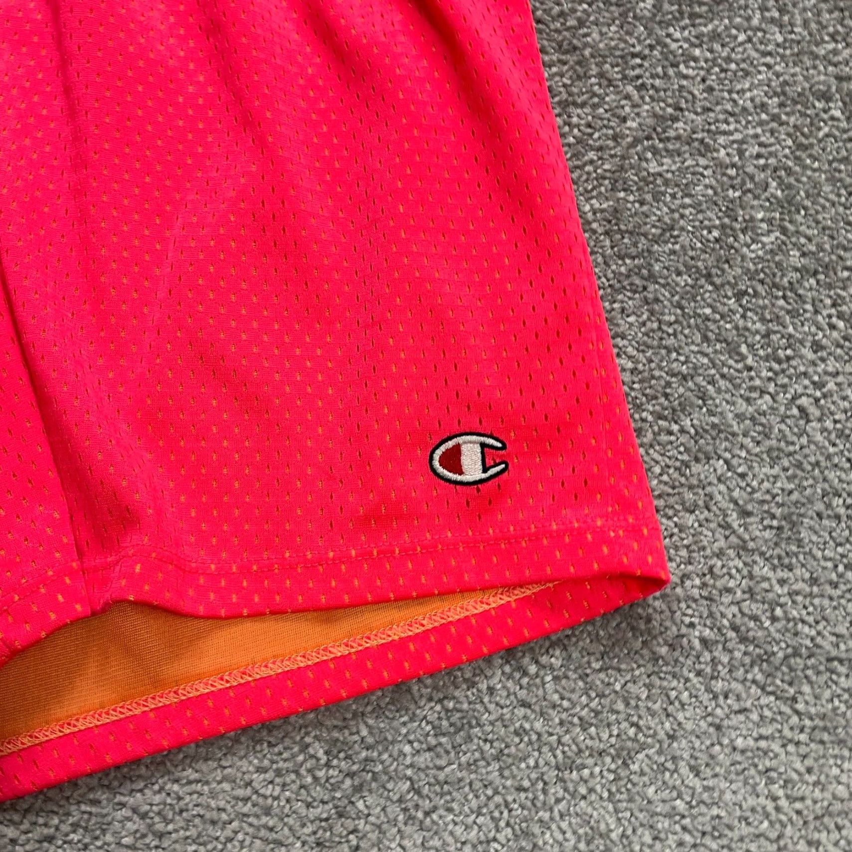 Champion Champion Athletic Shorts Womens Medium Pink Solid 3.5in Inseam Elastic Waist Breathable Pockets Size 32" / US 10 / IT 46 - 3 Thumbnail