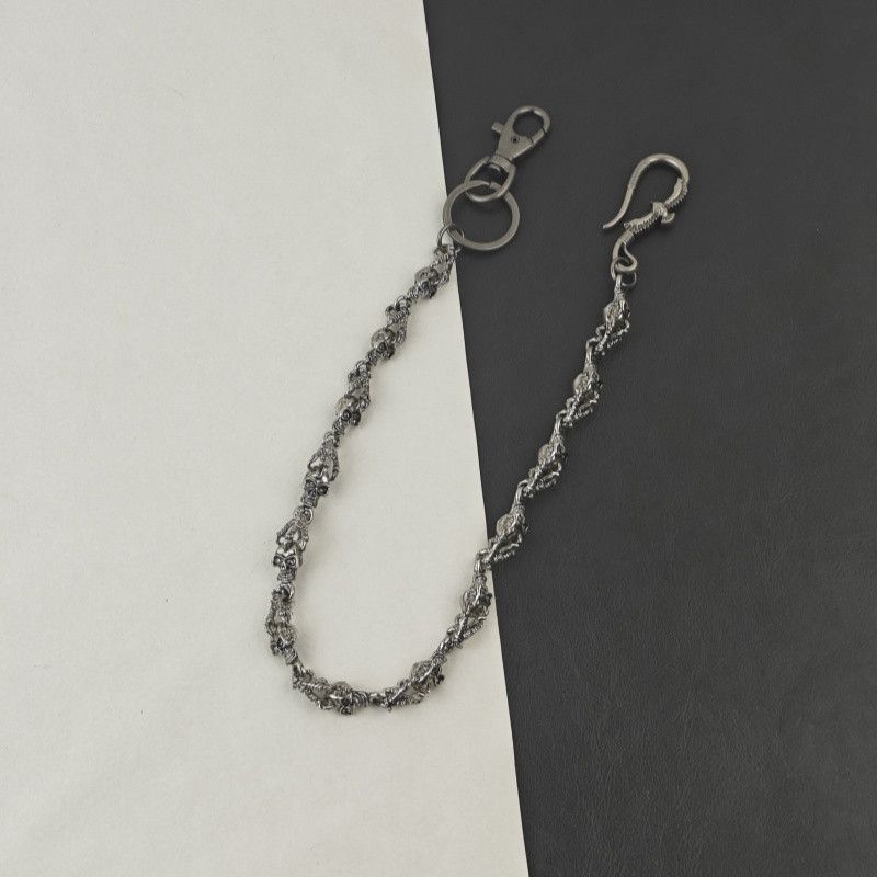 Japanese Brand × Jewelry Retro Metal Pants Chain with Flying Eagle & Skull Head Size ONE SIZE - 4 Thumbnail
