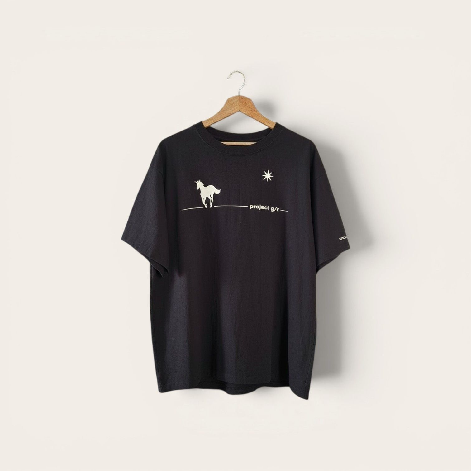 PROJECT G/R Protocol Index Blacklist Washed Black T-Shirt | Grailed