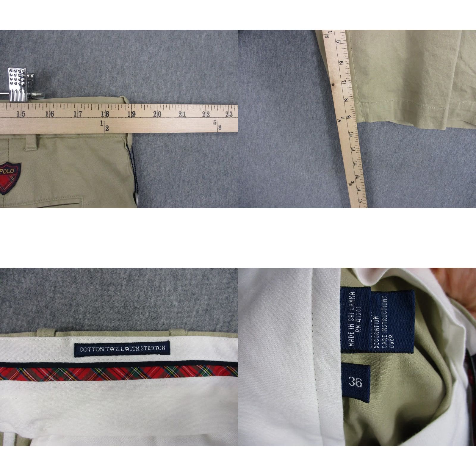 Vintage Polo Golf Shorts Mens 36 Beige Stretch Chino Flat Front Links Fit Golf 10 Inseam Flat Front Regular Mens Beige Polo Golf Shorts 36 Size US M / EU 48-50 / 2 - 8 Thumbnail