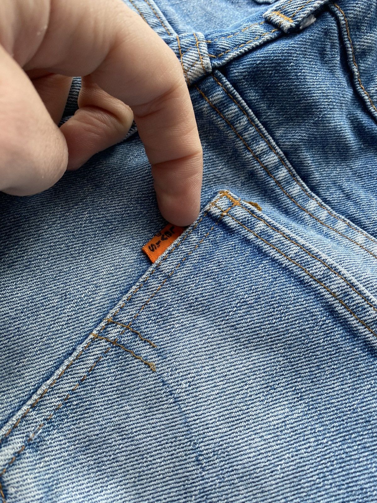 Levi's Vintage Clothing 90s vntg Levi’s Orang Tab Light Wash Denim Jeans Faded Blue Size US 32 / EU 48 - 17 Thumbnail