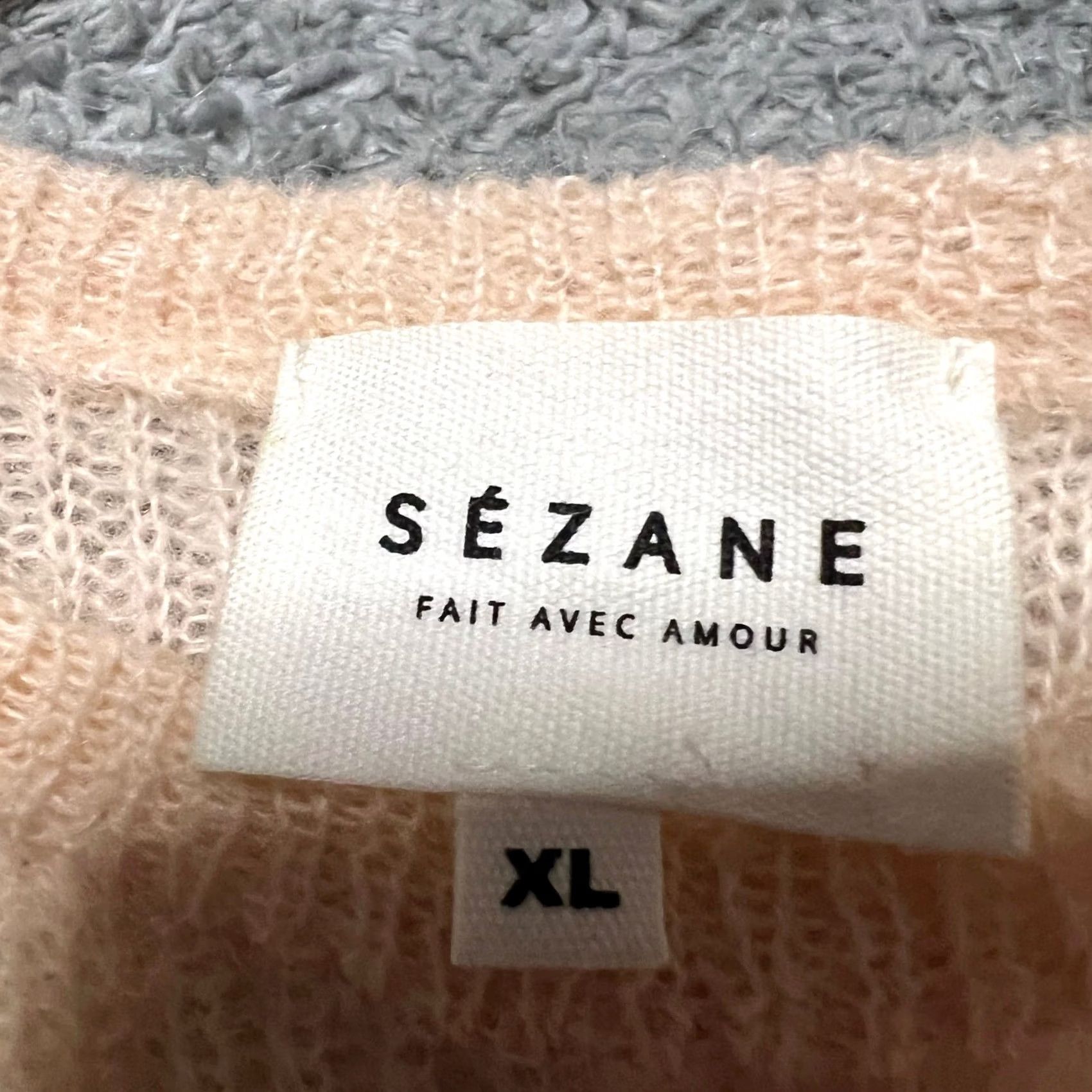 Vintage Sezane Pullover Womens Mohair Alpaca Blend Buttoned Sleeve Sweater ZL Peach XL Regular Orange, Kid? Size XL / US 12-14 / IT 48-50 - 6 Thumbnail