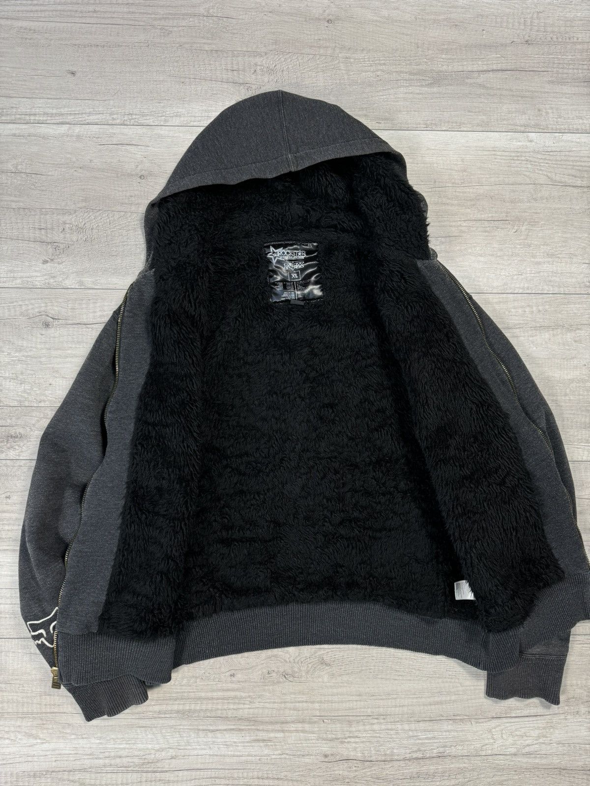 Rockstar Energy Y2K Rockstar Energy Drink x Fox Racing Zip Up Hoodie Fur Size US XL / EU 56 / 4 - 6 Thumbnail
