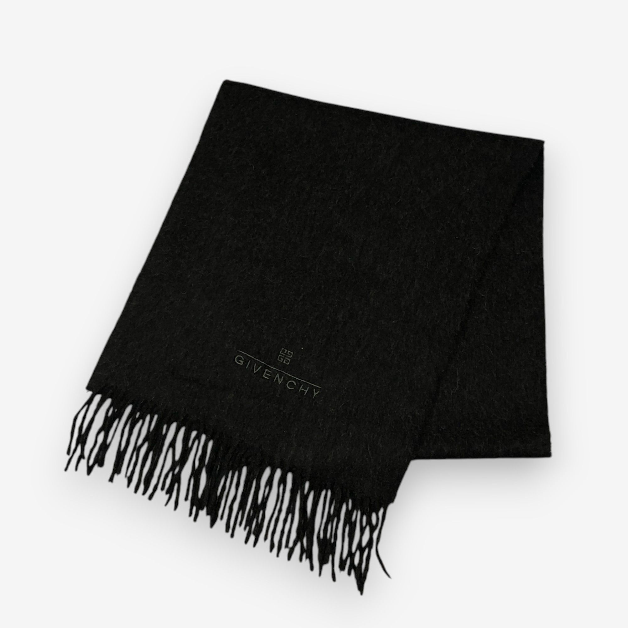 Japanese Brand Vintage Givenchy Scarf Muffler Cashmere Winter Scarves Size ONE SIZE - 3 Thumbnail