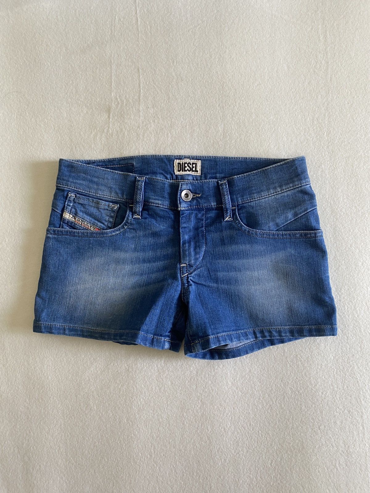 Diesel Y2K Vintage Sexy Diesel Mini Shorts Size 25" / US 0 / IT 36 - 1 Thumbnail