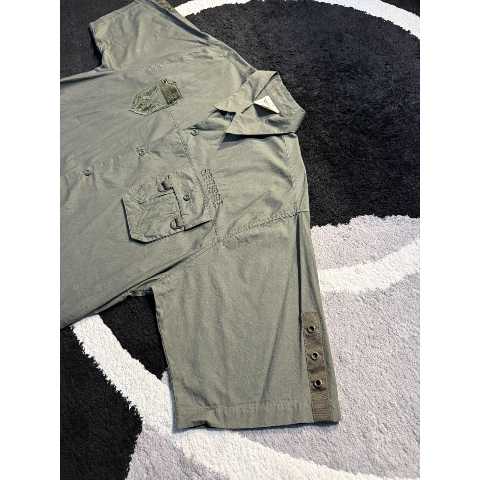 Southpole Vtg Southpole Button Up Shirt Military Utility Men's Size XL Size US XL / EU 56 / 4 - 7 Thumbnail