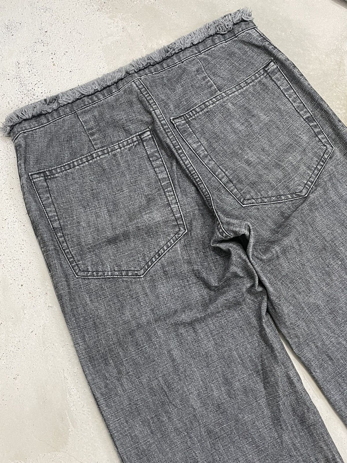 Issey Miyake Zucca Vintage Waist Wide Leg Flare Denim Paint Mark Size US 29 - 10 Thumbnail