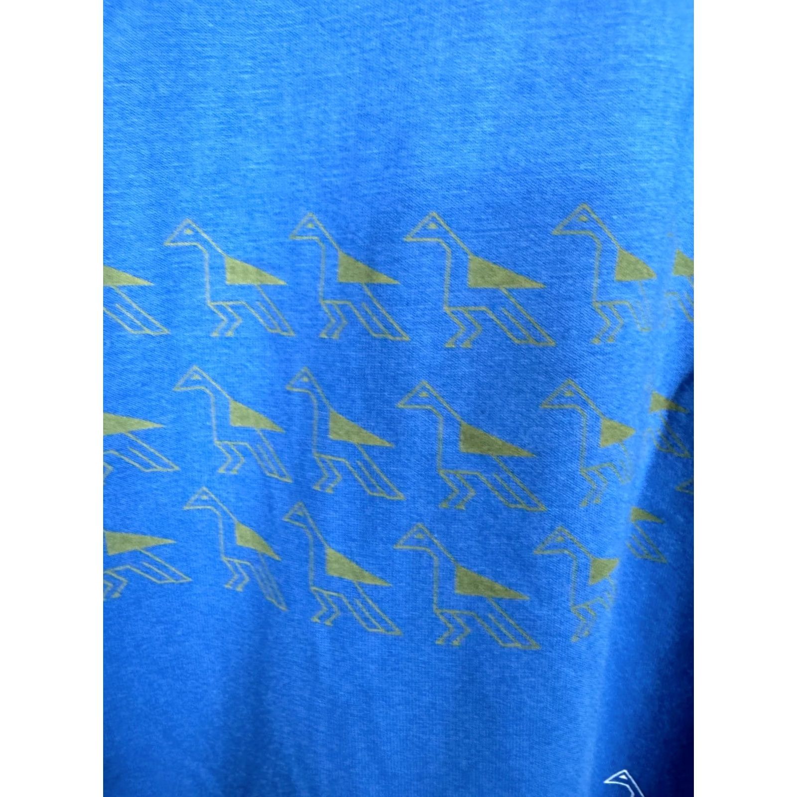WeSC WESC Shirt Mens Medium Blue Aztec pattern T-shirt Crew Short sleeve Dartenjang Size US M / EU 48-50 / 2 - 7 Thumbnail