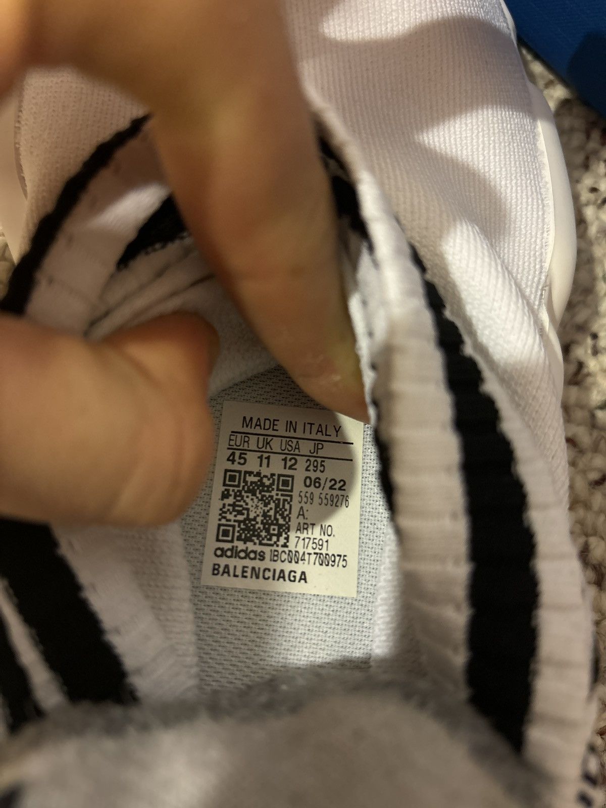 Adidas × Balenciaga Balenciaga x Adidas White Speed Runners Size US 12 / EU 45 - 5 Thumbnail