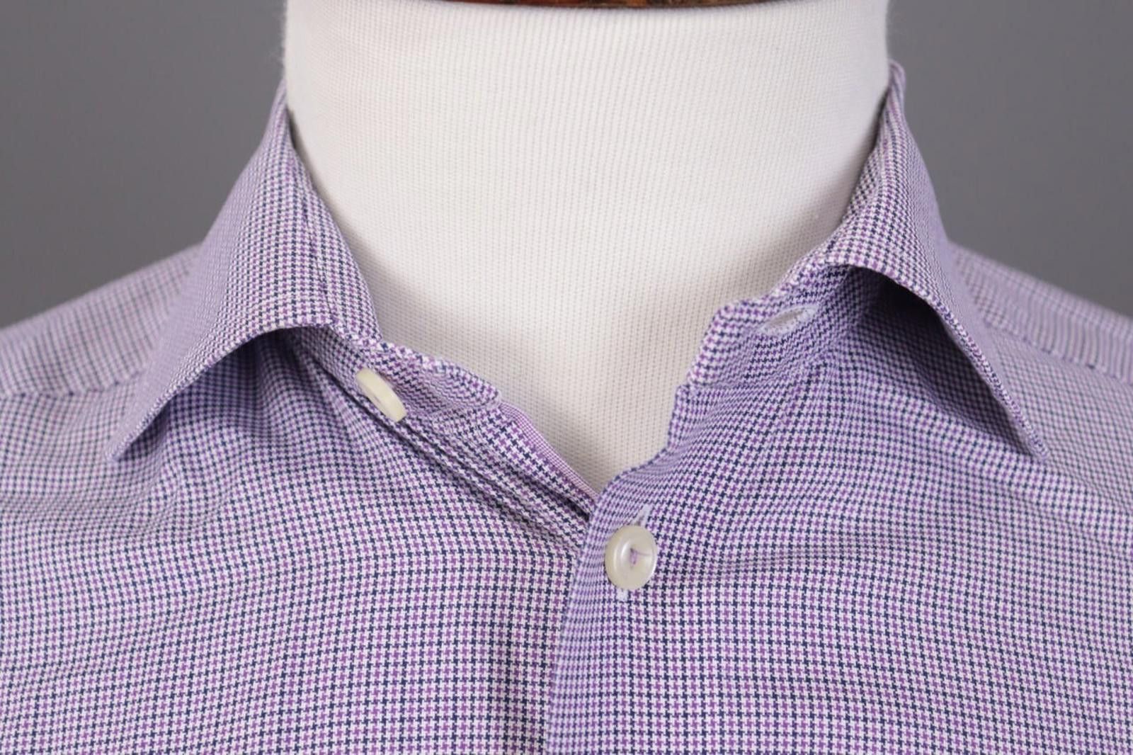 Eton Eton Contemporary Purple Luxury Shirt Size 38 / 15 Size US M / EU 48-50 / 2 - 4 Thumbnail