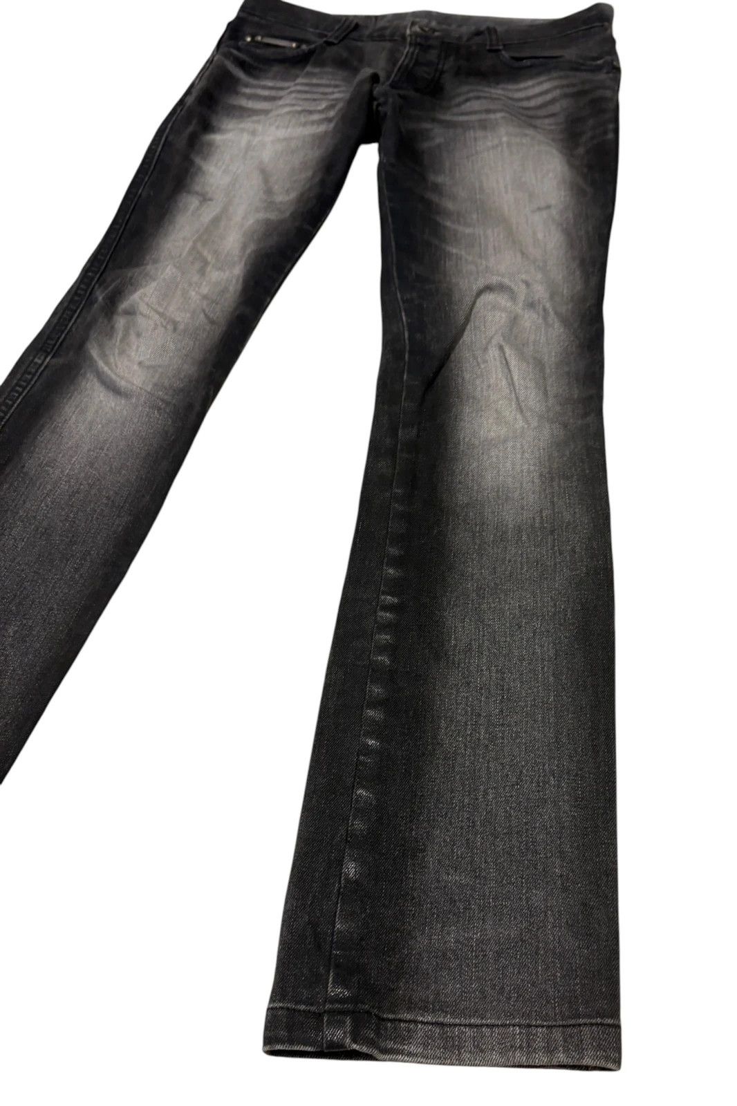 5351 POUR LES HOMMES 5351 Pour Les Hommes grey shine effect bootcut denim jeans Size US 31 - 3 Thumbnail