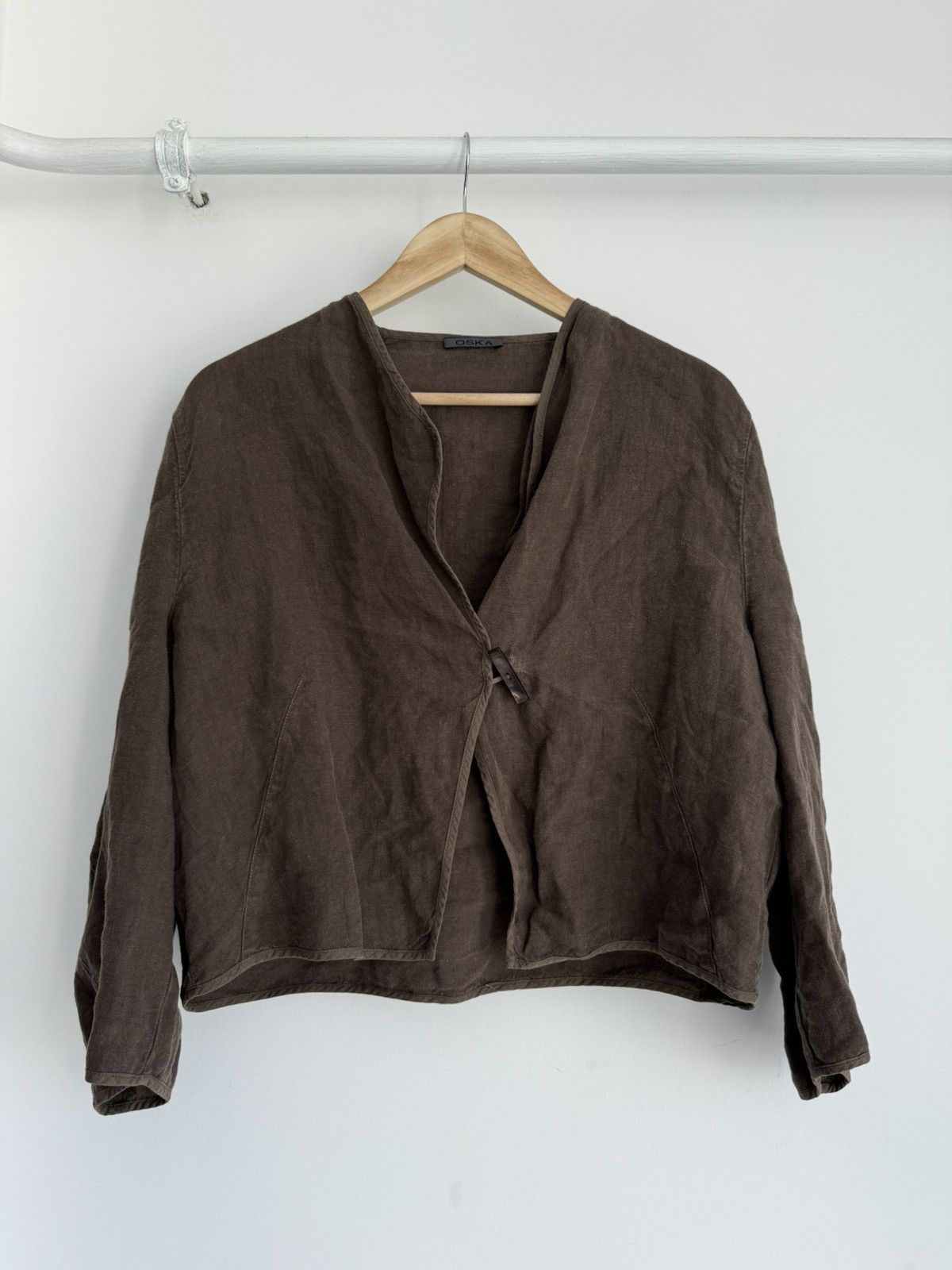 Designer × OSKA Oska Linen Avant Garde Blazer Jacket Size 3 Size M / US 6-8 / IT 42-44 - 1 Thumbnail