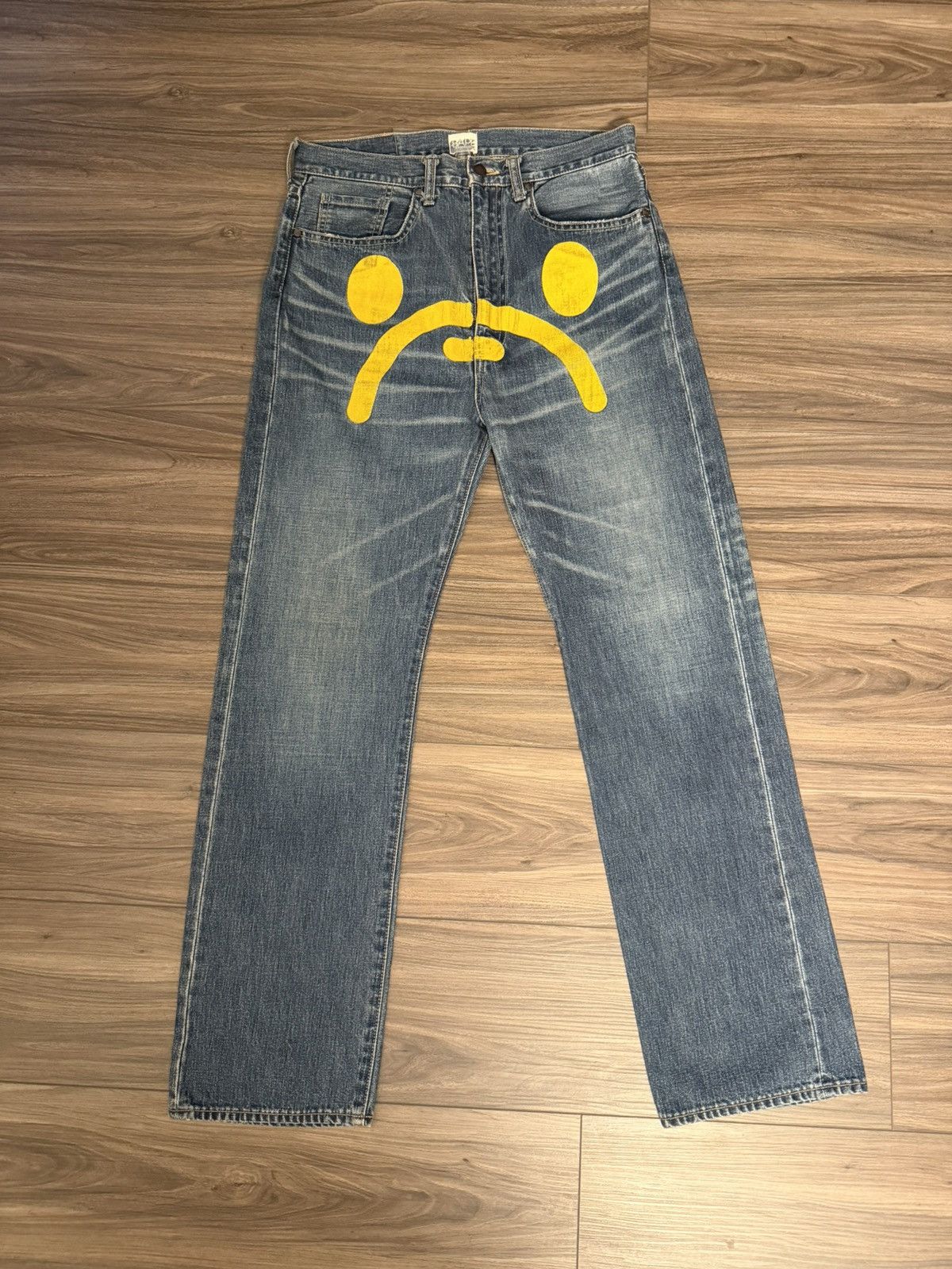 Bape Sad Face Jeans