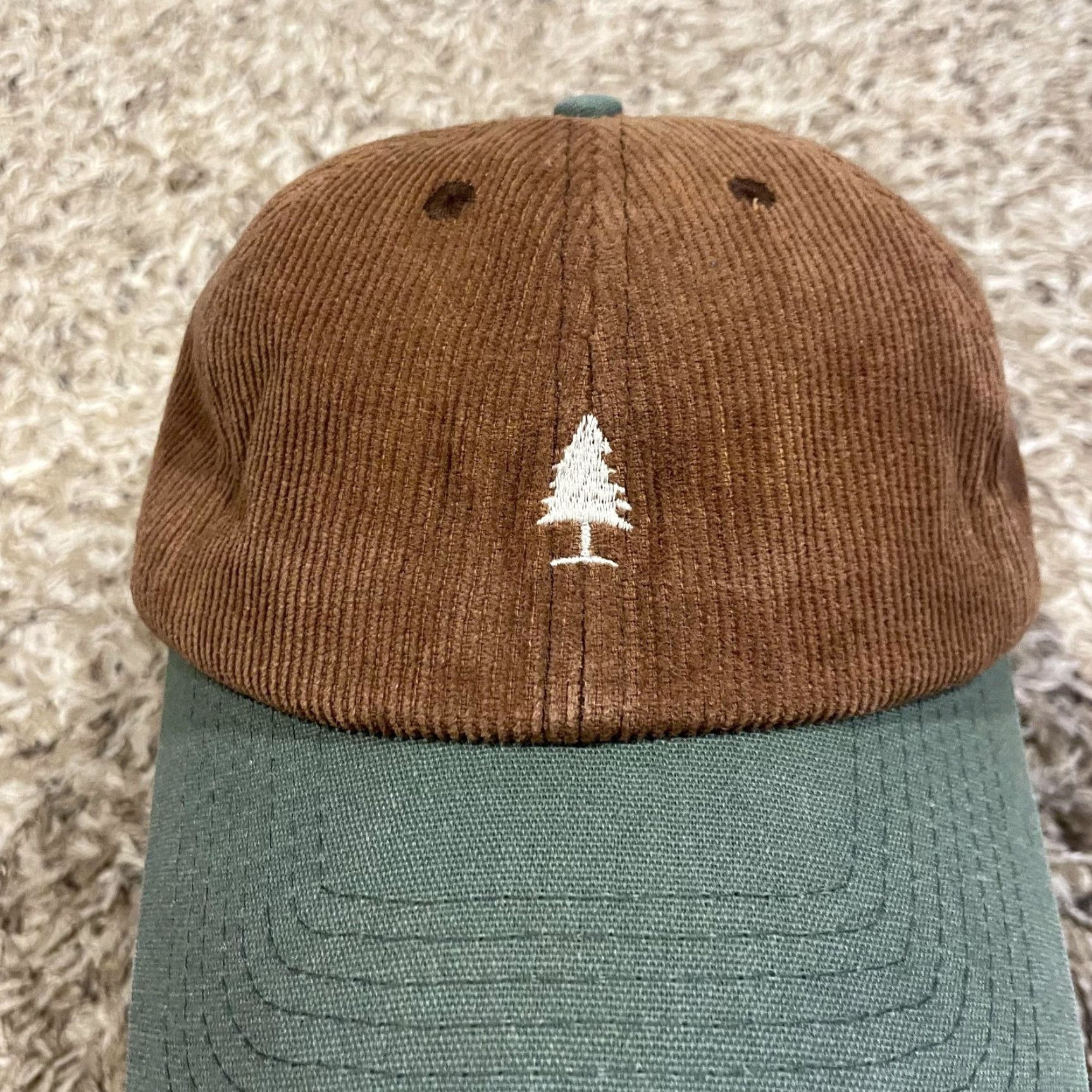 Logo 7 Tinlid Hat Brown Corduroy Tree Logo Strap Back One Size Outdoor Mens Baseball Cap Size ONE SIZE - 3 Thumbnail