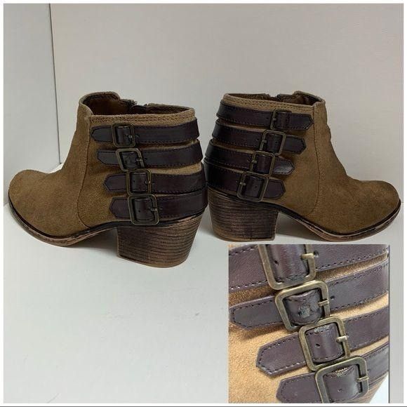 Other Coach and Four Tan Suede Leather Buckle Bootie Size US 7.5 / IT 37.5 - 5 Thumbnail