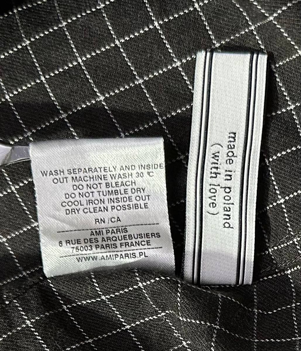 AMI AMI PARIS Alexandre Mattiussi Plaid Shirt buttons brown sz40 Size US M / EU 48-50 / 2 - 9 Thumbnail