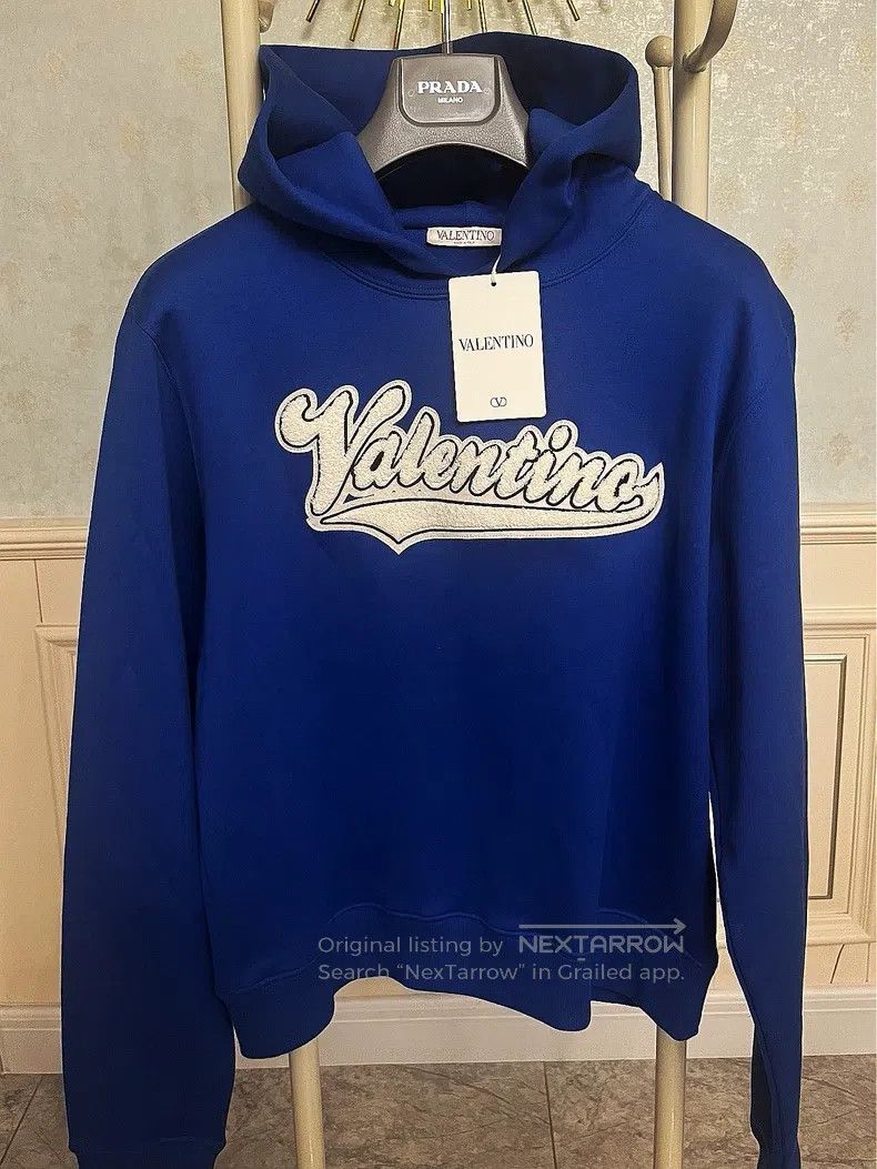 Valentino Valentino Blue hooded sweatshirt Size US L / EU 52-54 / 3 - 2 Thumbnail