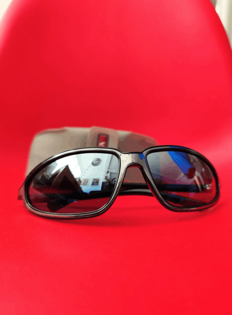 Prada × Vintage PRADA Sunglasses Rimless Sport Metal Frame Shield Wrap Size ONE SIZE - 1 Thumbnail