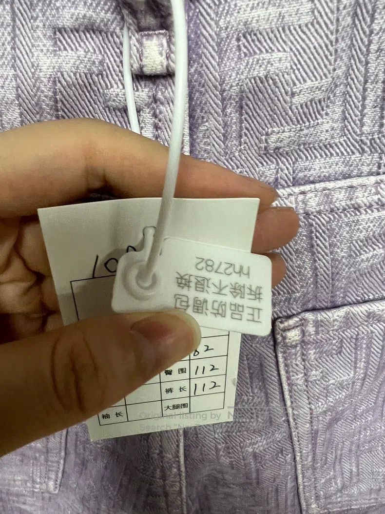 Fendi Fendi Lilac Printed Denim Pants Size US 32 / EU 48 - 7 Thumbnail