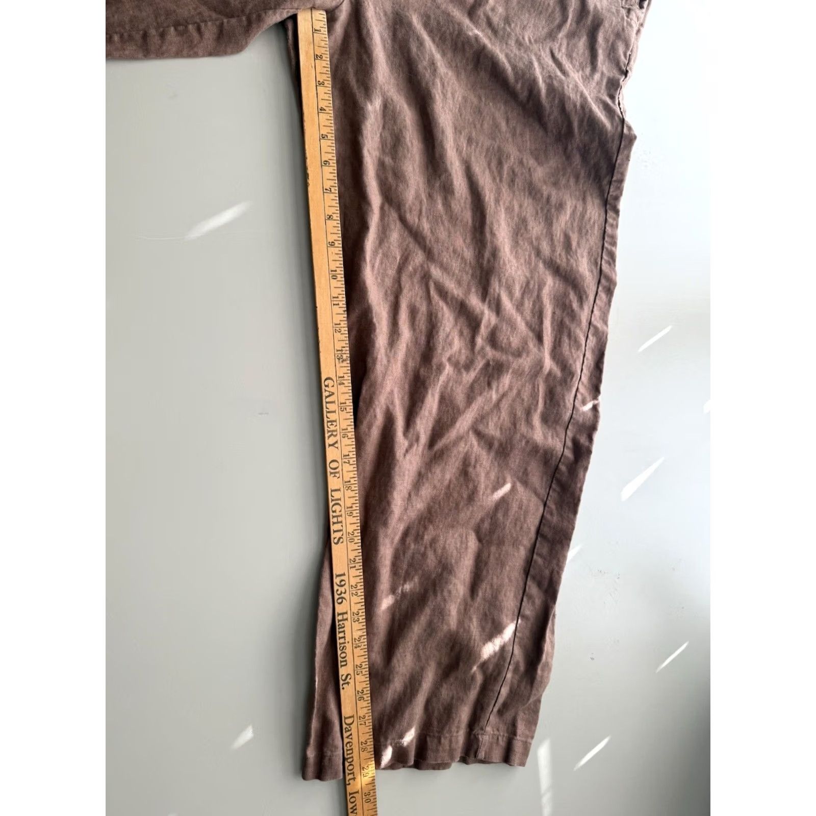 Rusty Chadwick’s Pants Size 16 Womens Rusty Tan Linen Coastal Beach Size 38" / US 16 / IT 52 - 7 Thumbnail