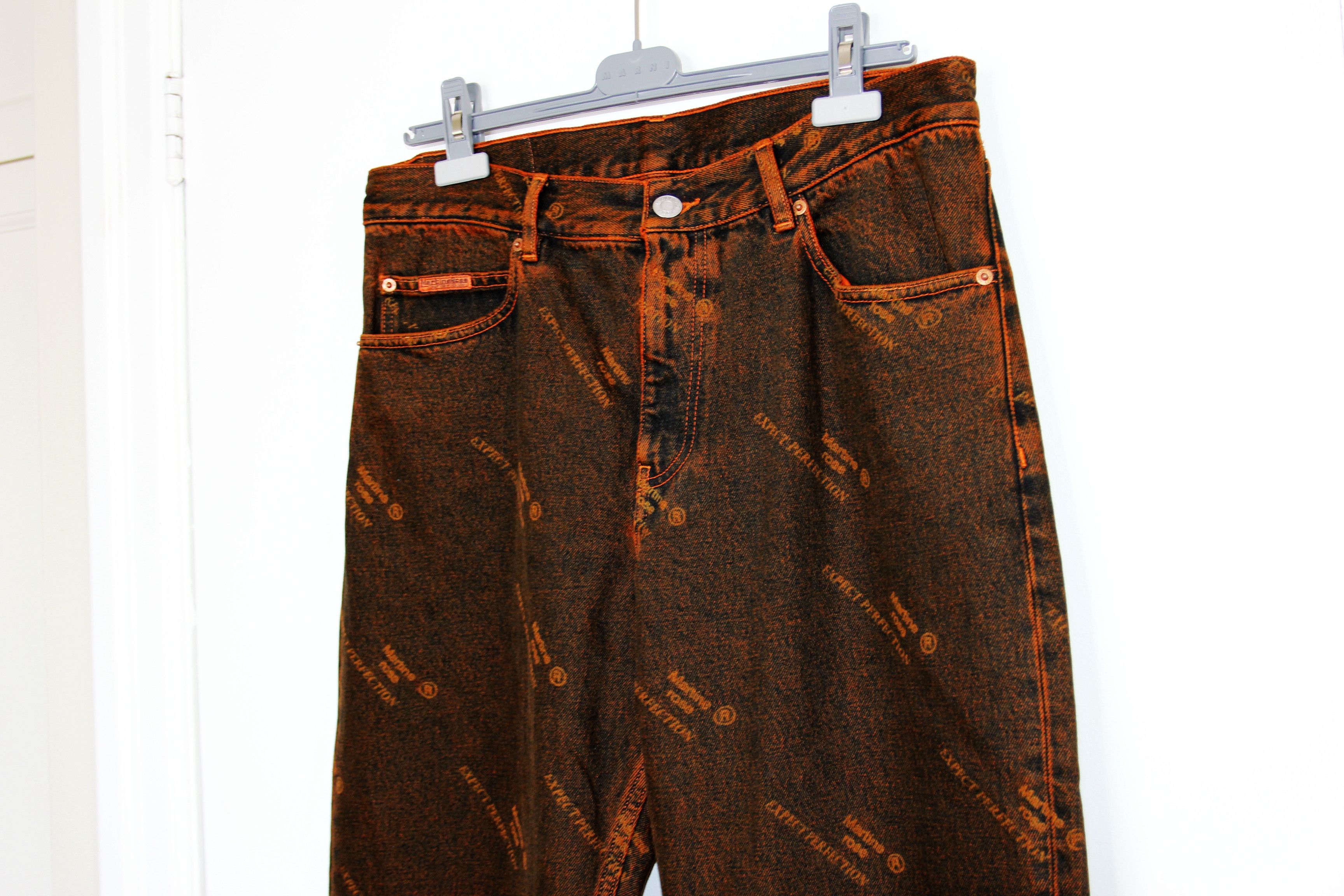 Martine Rose BNWT SS25 MARTINE ROSE ORANGE LASER RELAXED FIT JEANS L Size US 34 / EU 50 - 4 Thumbnail