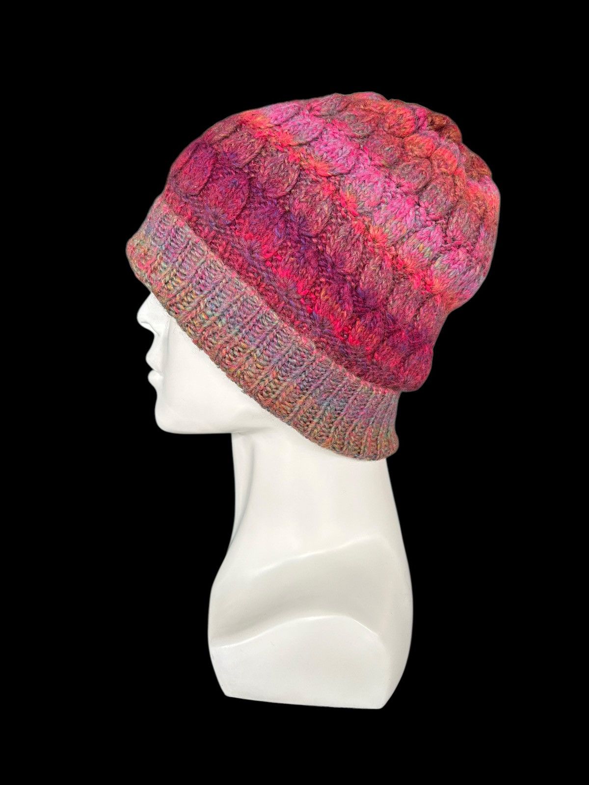 Kapital Crochet Knitted handmade hairy Beanie Hats Rare ☠️☠️ Size ONE SIZE - 2 Thumbnail