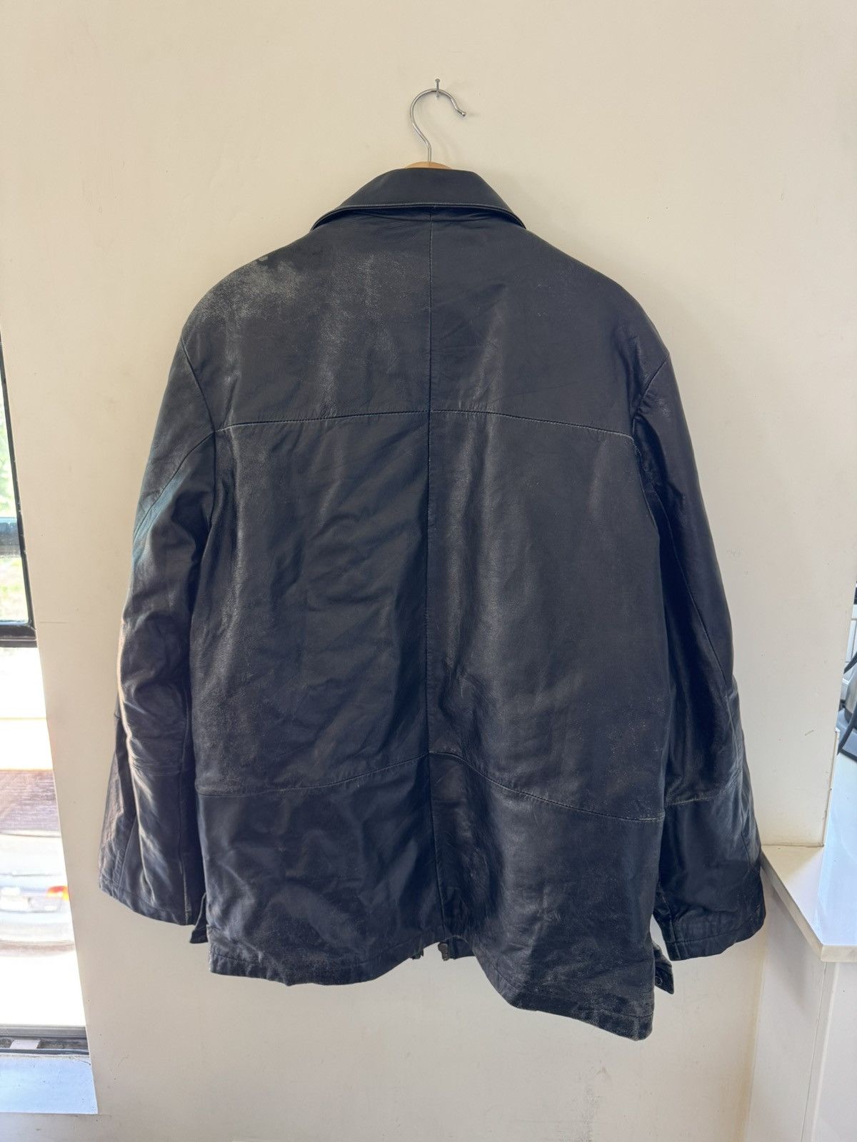 Wilsons Leather Pelle Wilsons Vintage Leather Distressed Jacket Size US L / EU 52-54 / 3 - 3 Thumbnail