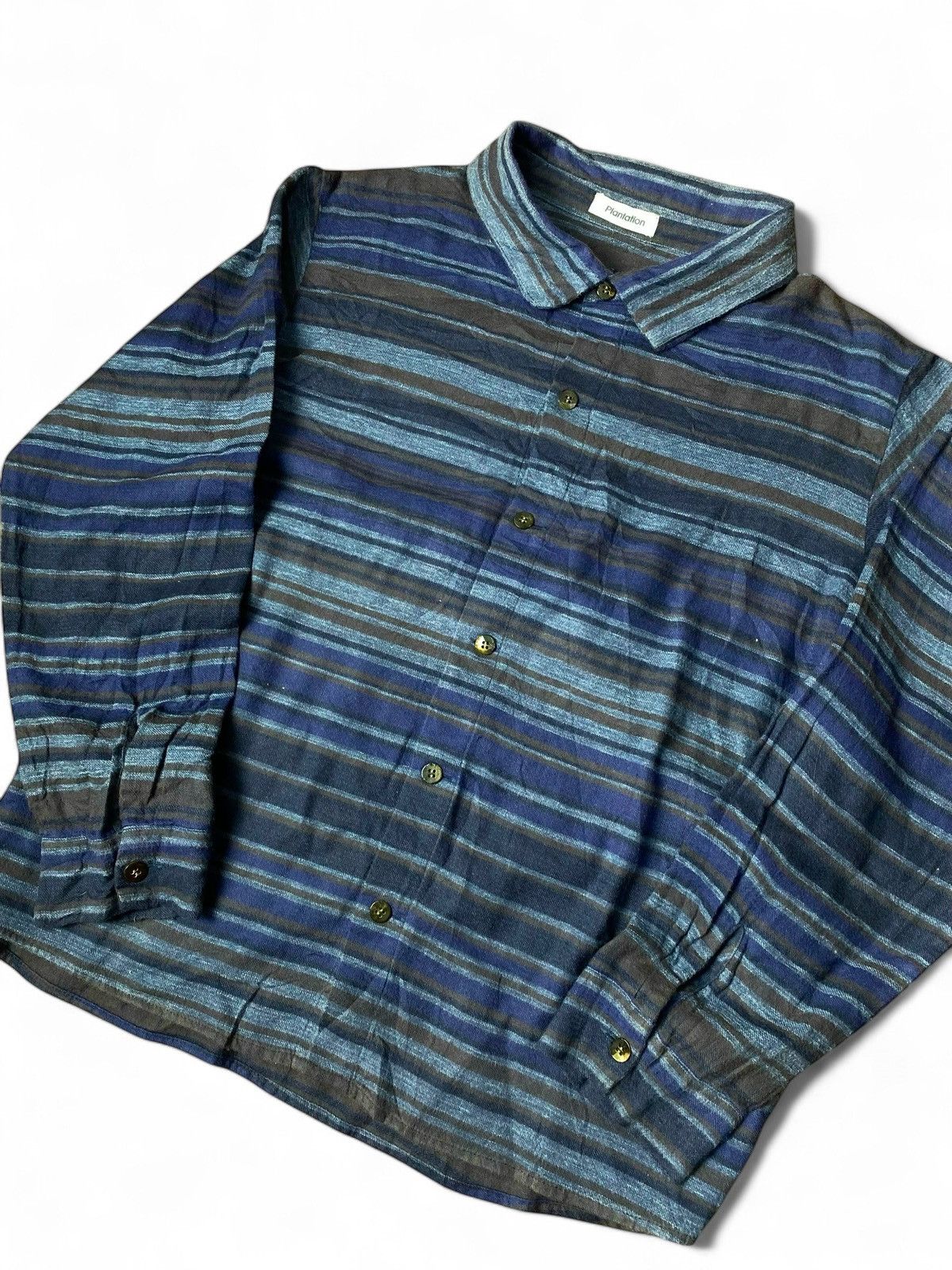 Issey Miyake plantation issey miyake stripe shirt Size US M / EU 48-50 / 2 - 2 Thumbnail