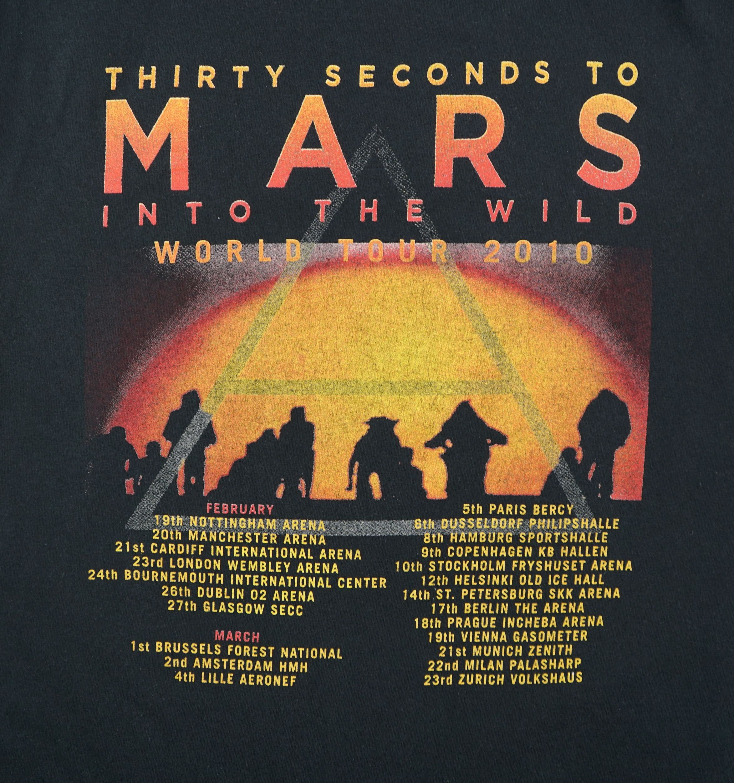 Band Tees × Vintage 2010 Thirty Seconds To Mars Tour T-Shirt Size US M / EU 48-50 / 2 - 5 Thumbnail