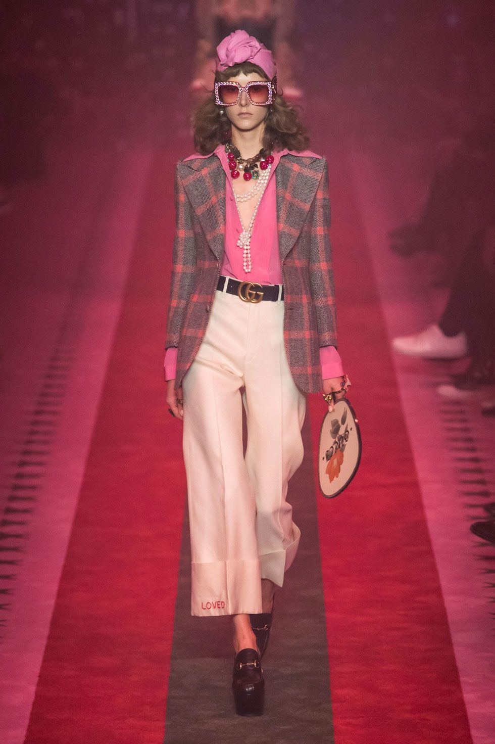 Gucci runway fan