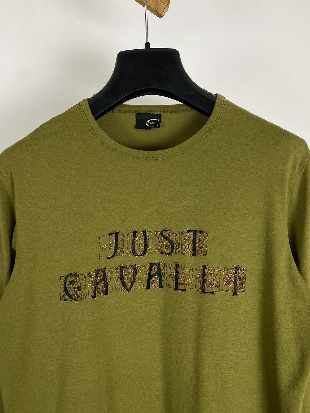 Just Cavalli Just Cavalli VNTG Big Logo Y2K Long Sleeve Tee Pullover Size US XL / EU 56 / 4 - 2 Thumbnail