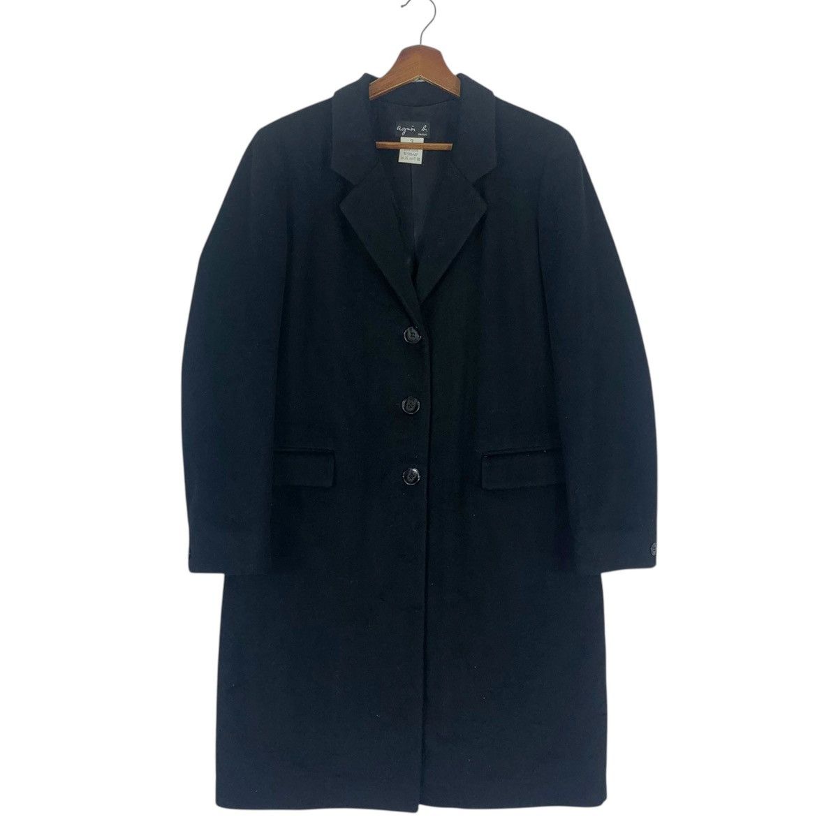 agnes b. Vintage Agnes B Long Wool Heavy Coat Size US S / EU 44-46 / 1 - 1 Thumbnail