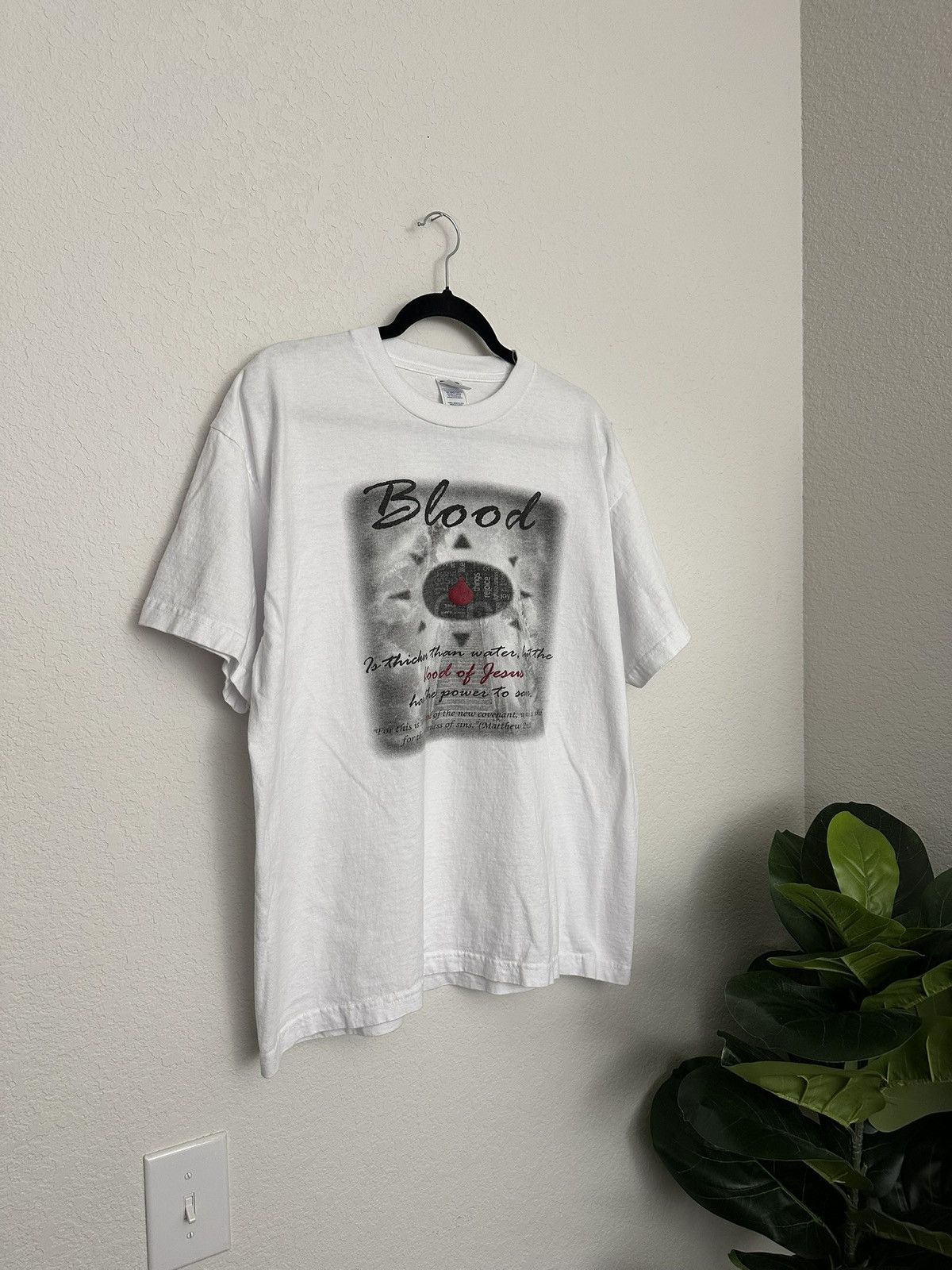 Other Vintage Blood Of Jesus Christ Religious Matthew 26:28 tshirt Size US XL / EU 56 / 4 - 4 Thumbnail