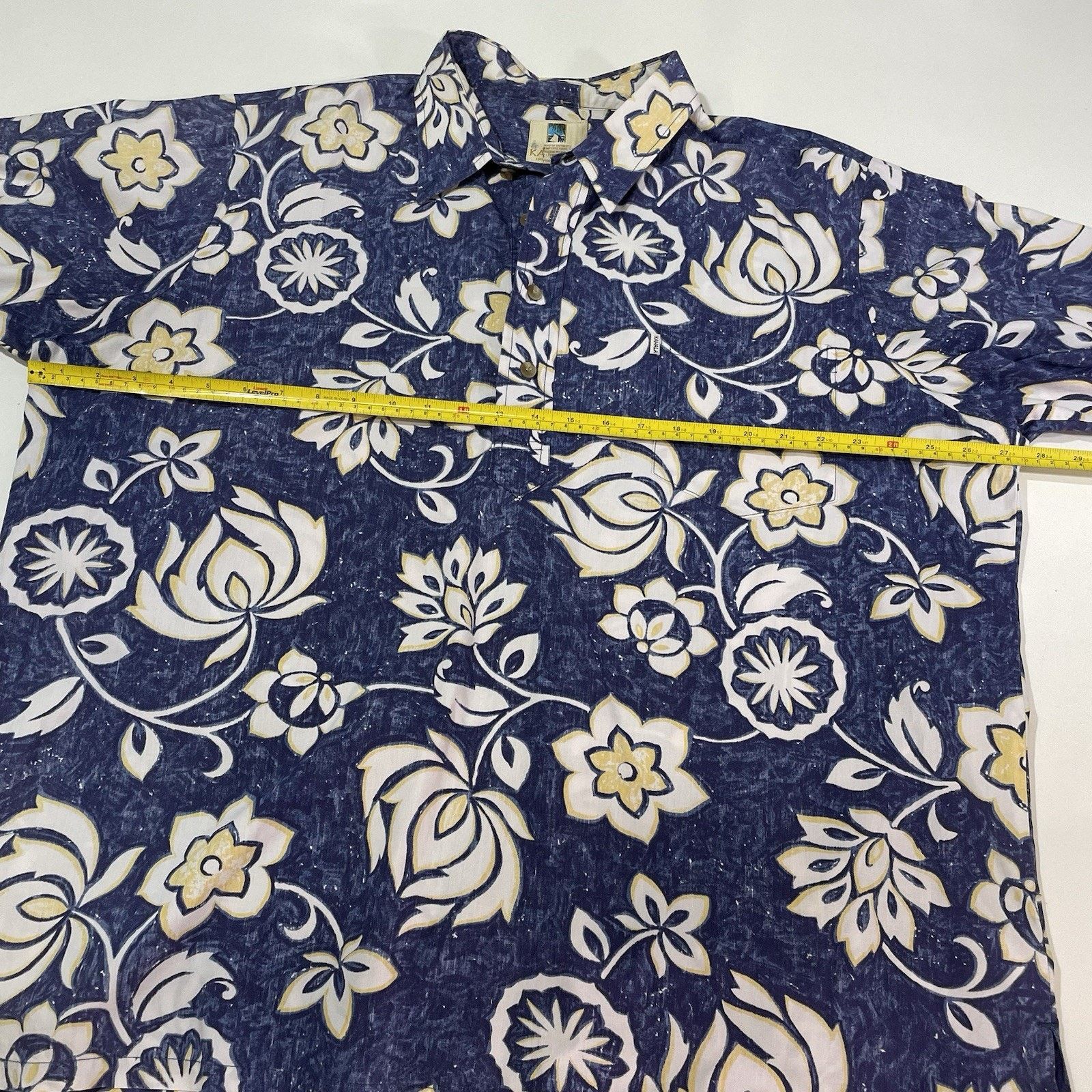 Cool Shirtz Kahala Men's Floral Button-Up Shirt Blue Size 2XL XXL hawaii Size US XXL / EU 58 / 5 - 5 Thumbnail