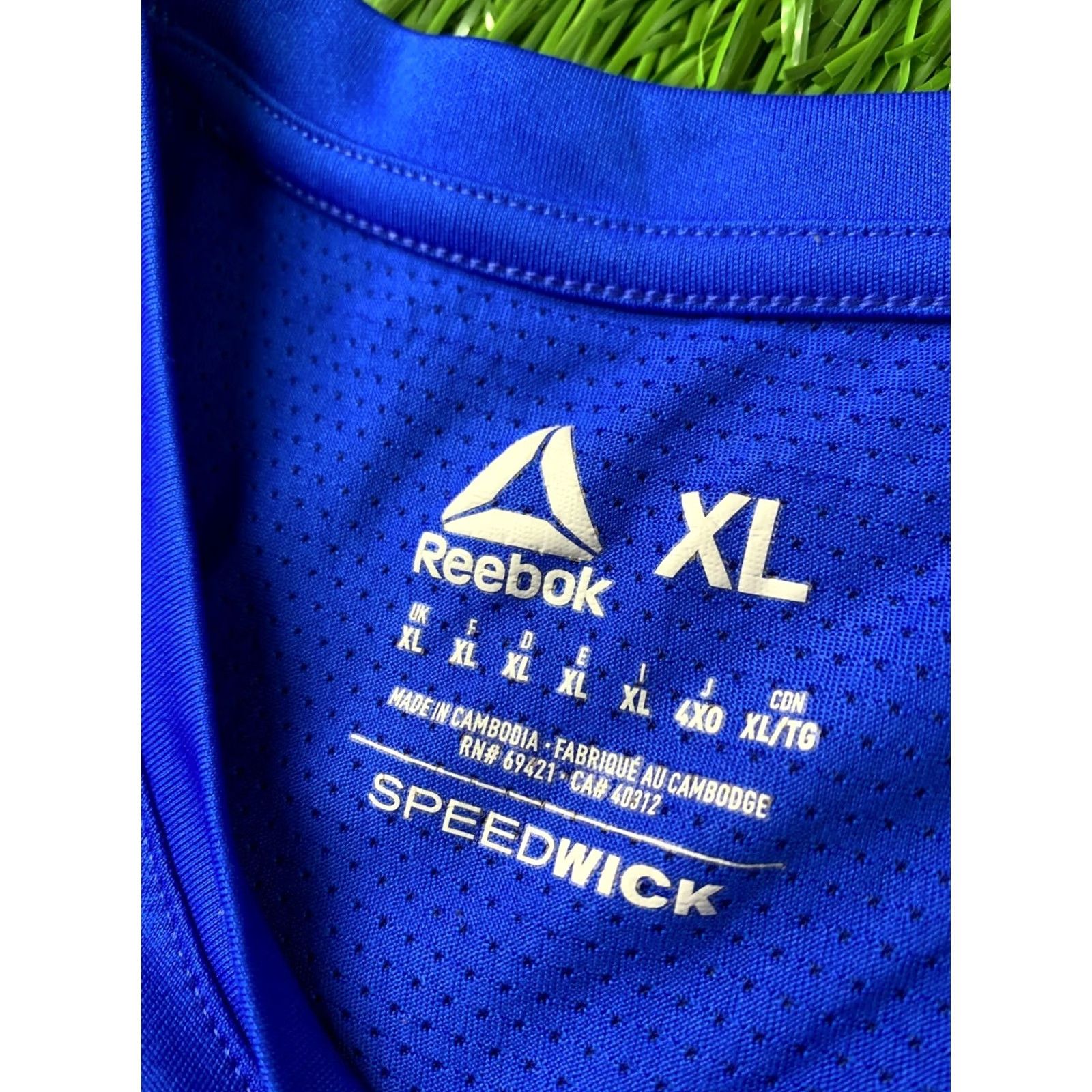 Reebok REEBOK PERFORMANCE ORIGINAL MEN T-SHIRT CASUAL SLEEP SHIRT TEE JERSEY XL BLUE Short Sleeve Slim Polyester 100% Shirt Men XL Blue T-Shirt 2018 Size US XL / EU 56 / 4 - 5 Thumbnail