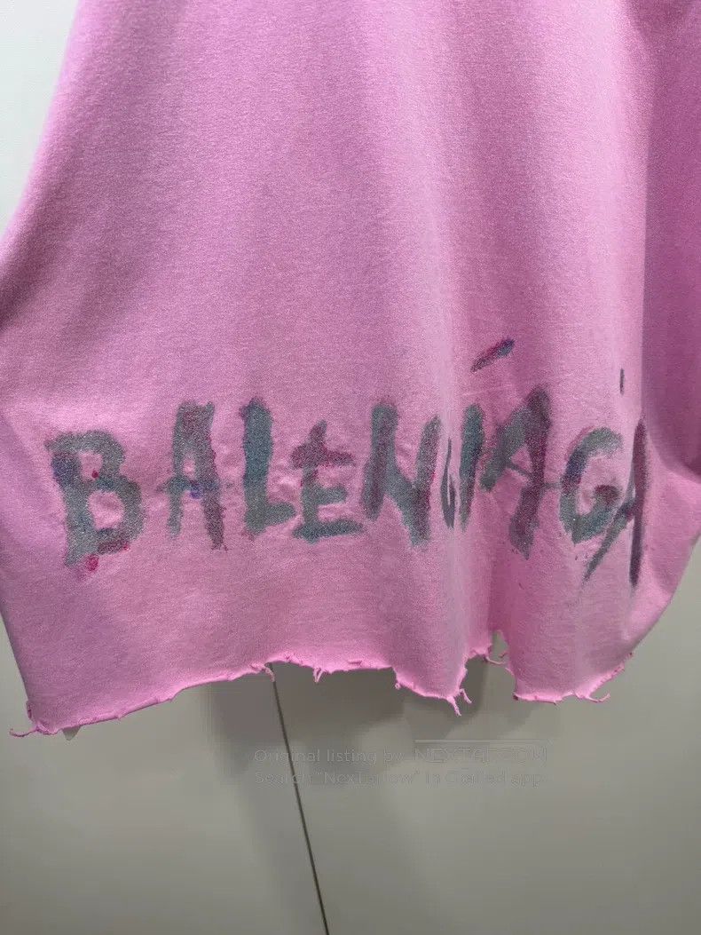 Balenciaga Balenciaga Pink graffiti short-sleeve Size US S / EU 44-46 / 1 - 4 Thumbnail