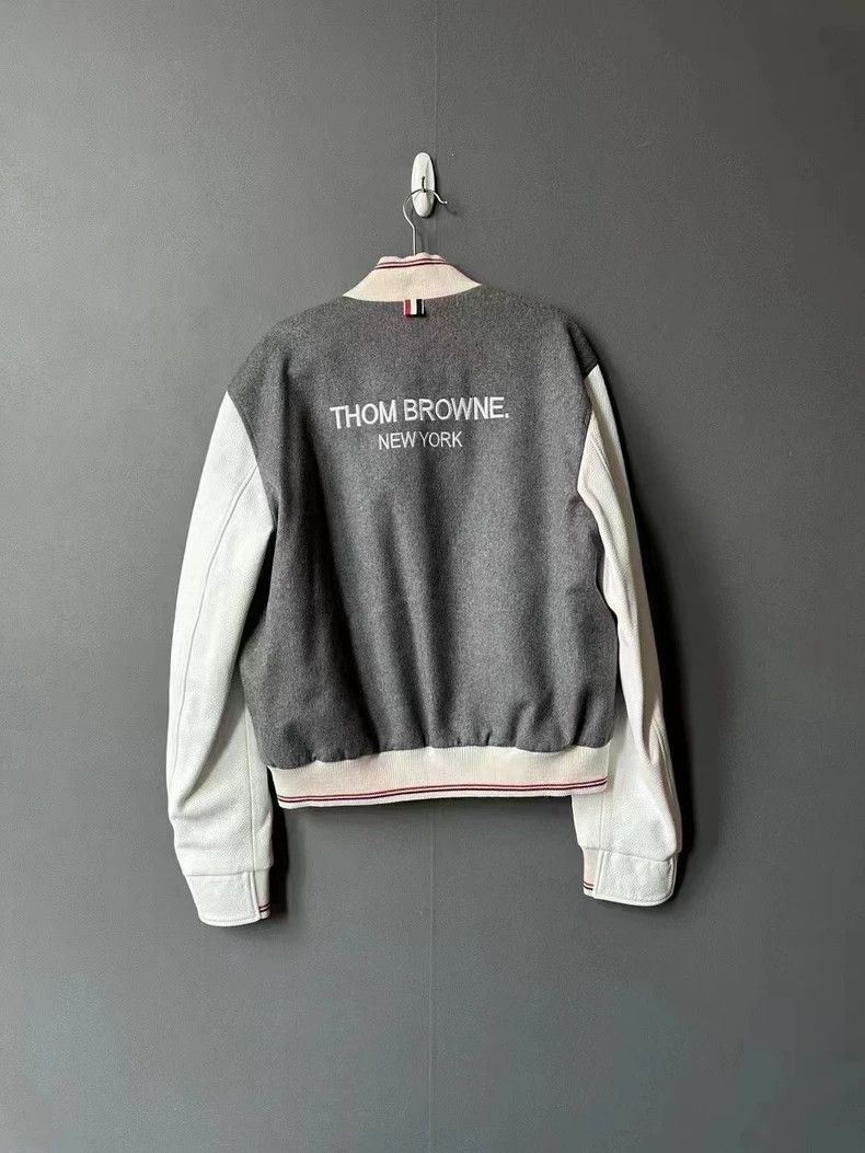Thom Browne Thom Browne size2 Cashmere patch baseball shirt Size US M / EU 48-50 / 2 - 2 Thumbnail