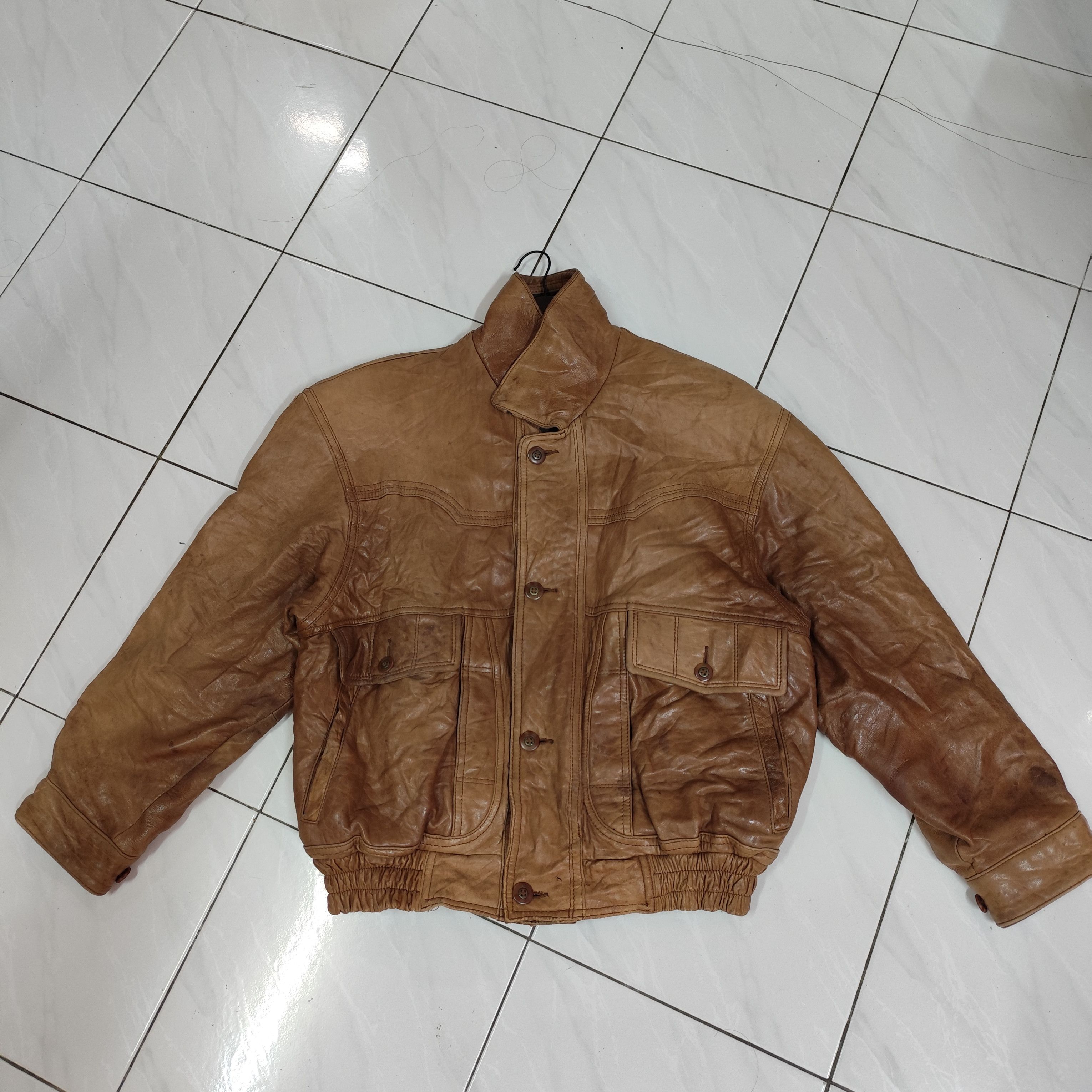 Designer × Japanese Brand × Vintage VINTAGE D'HOMME A HOMME SHEEPSKIN LEATHER JACKET Size US M / EU 48-50 / 2 - 1 Thumbnail