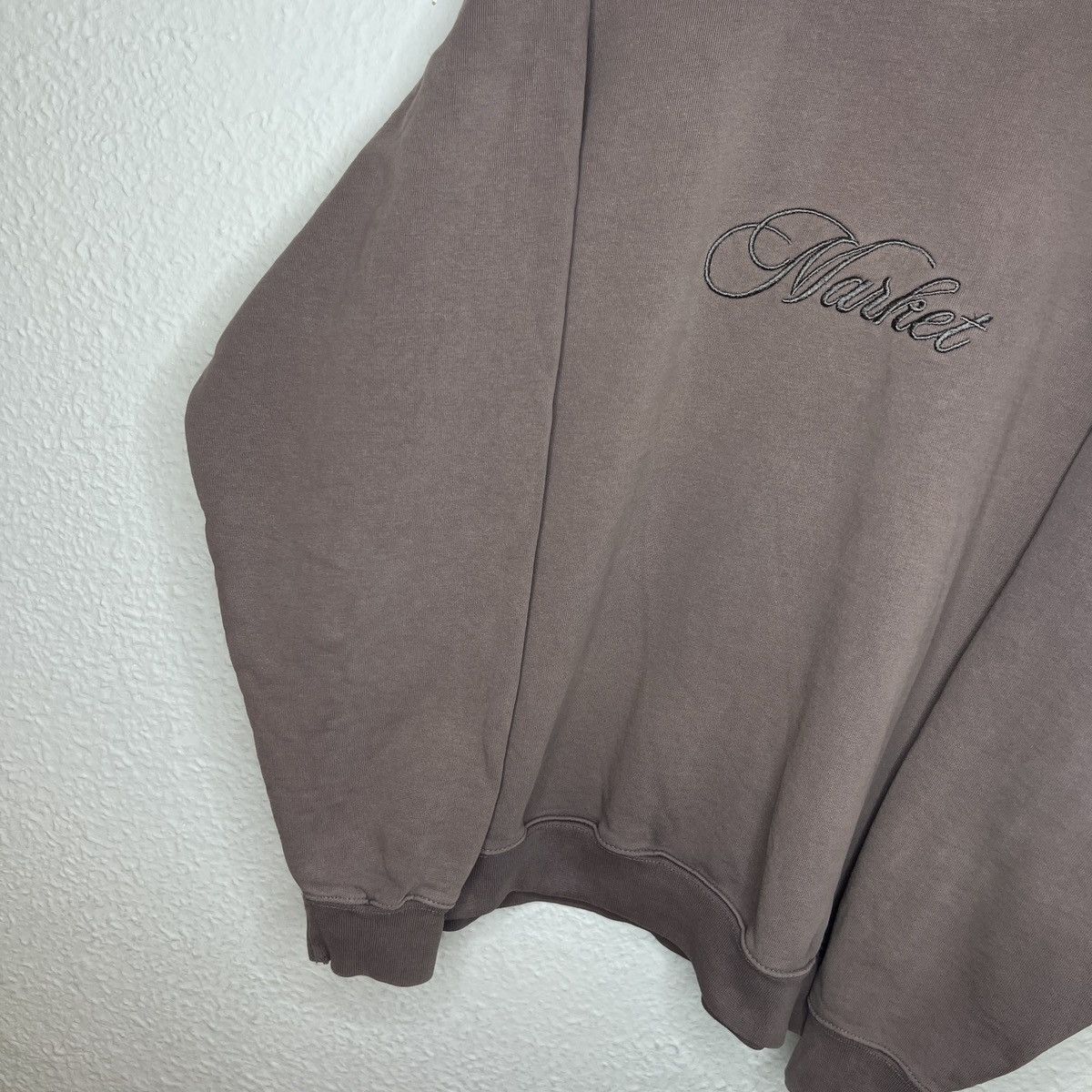 Japanese Brand Market Sweatshirt Crewneck Embroidered Big Logo Brown Drill Size US M / EU 48-50 / 2 - 2 Thumbnail