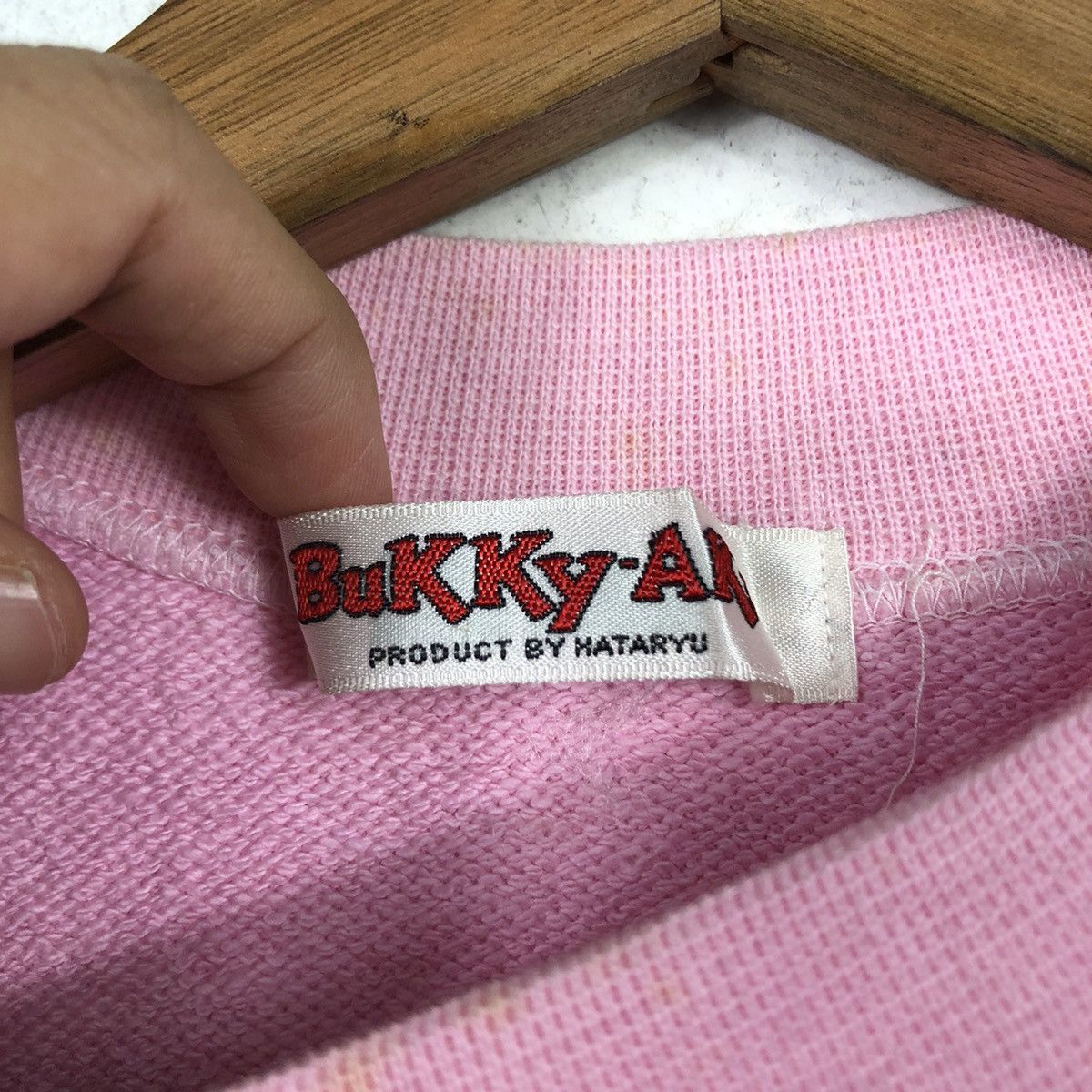 Hysteric Glamour 📌Vintage Sweatshirt Hataryu Bear Big Logo Design Rich Pink Size US M / EU 48-50 / 2 - 14 Thumbnail